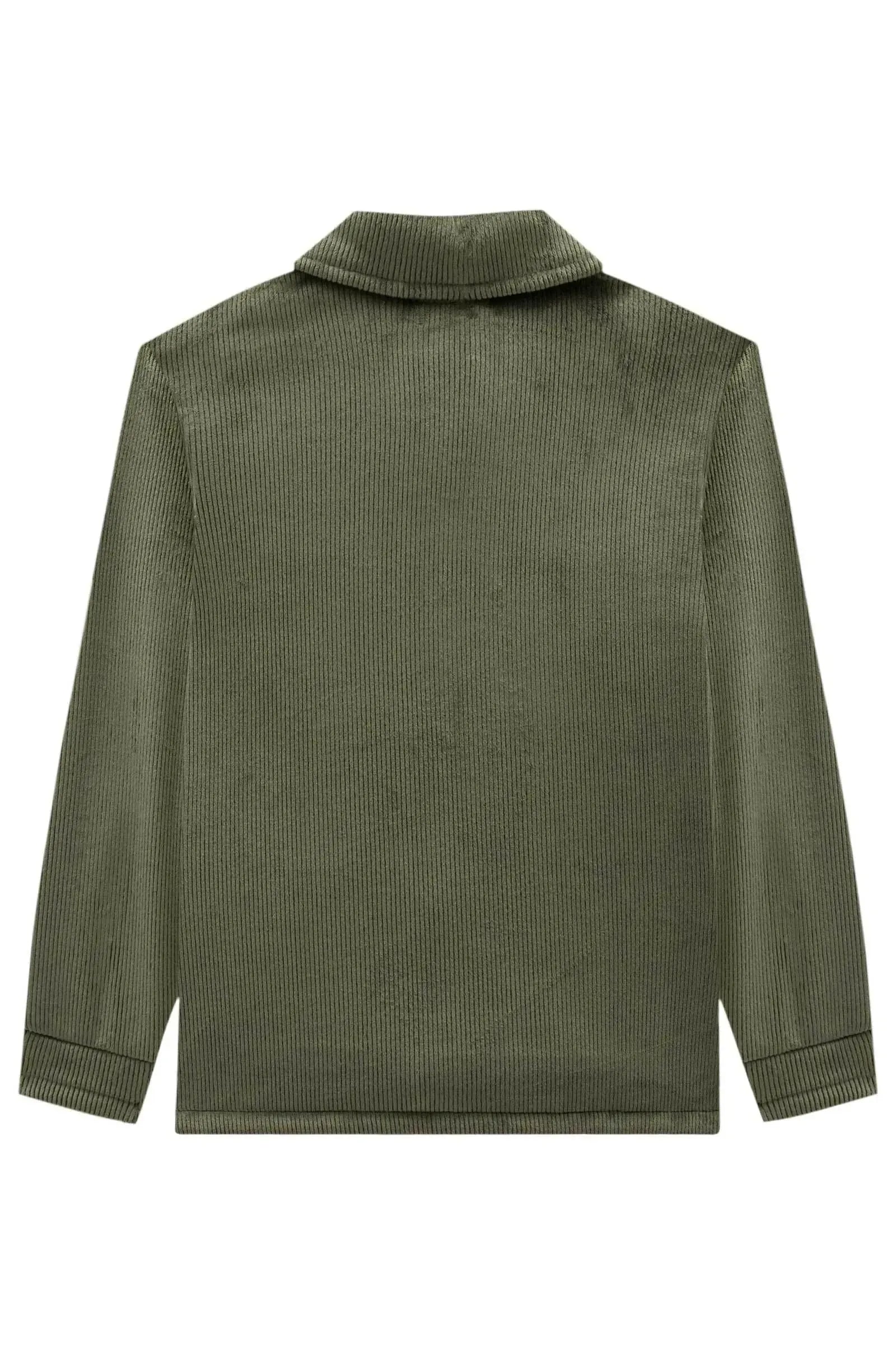 Overshirt em Fleece Cotelê Dublado com Pelo Carneirinho 89724 LucBoo Infantil Menino