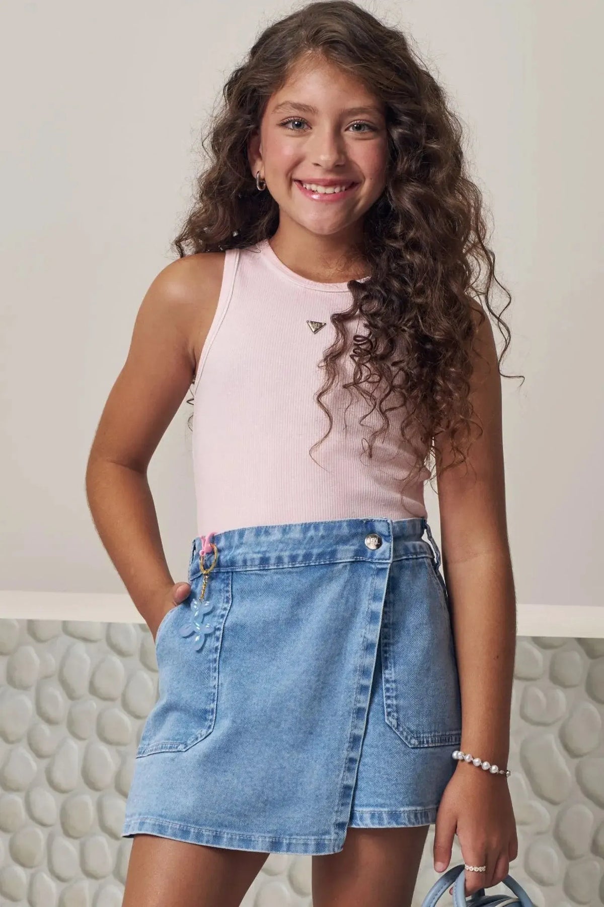Regata em Canelado Liz 98023 Lilimoon Teen Menina