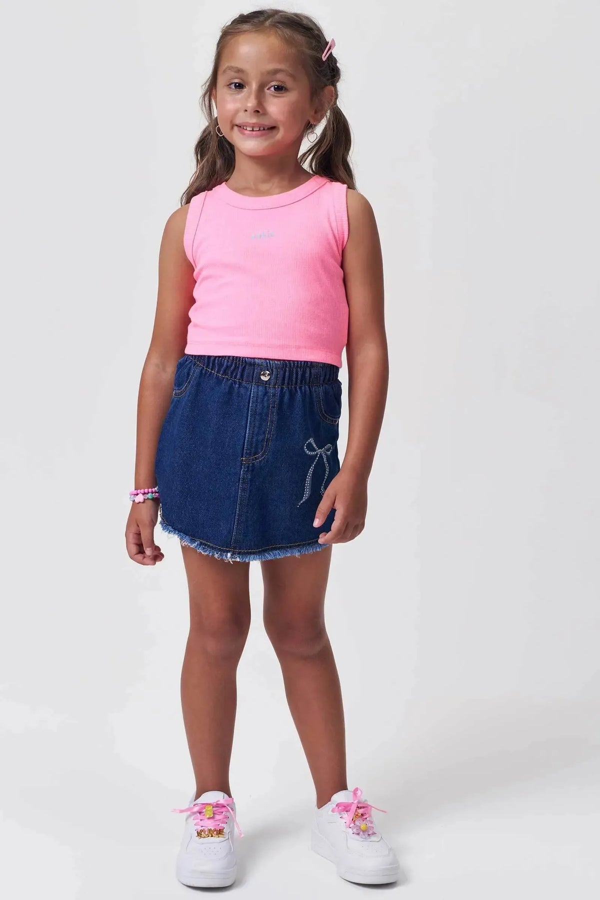 Regata em Canelado Liz 98732 Kukiê Infantil Menina