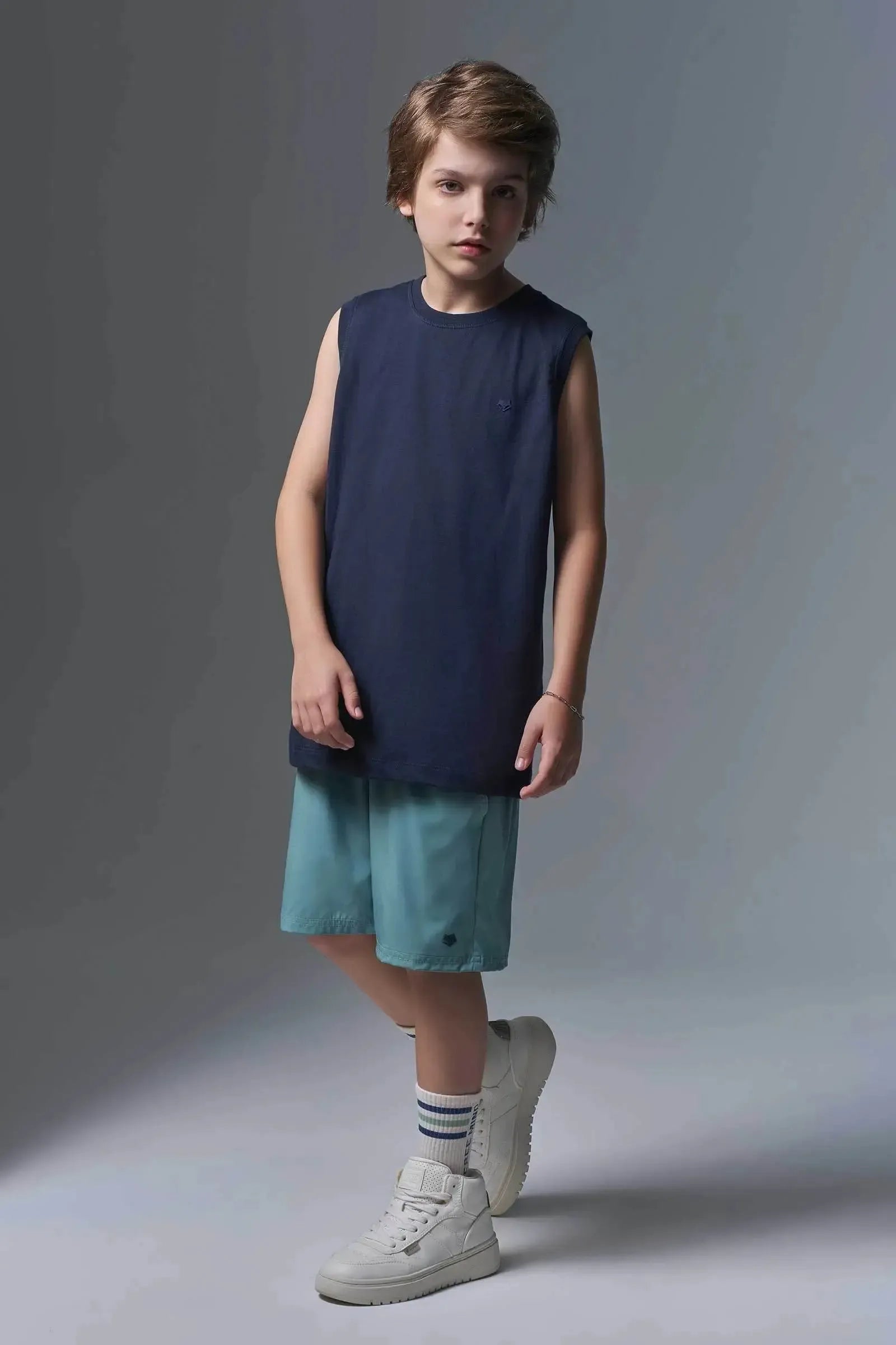 Regata em Meia Malha 94460 Johnny Fox Teen Menino