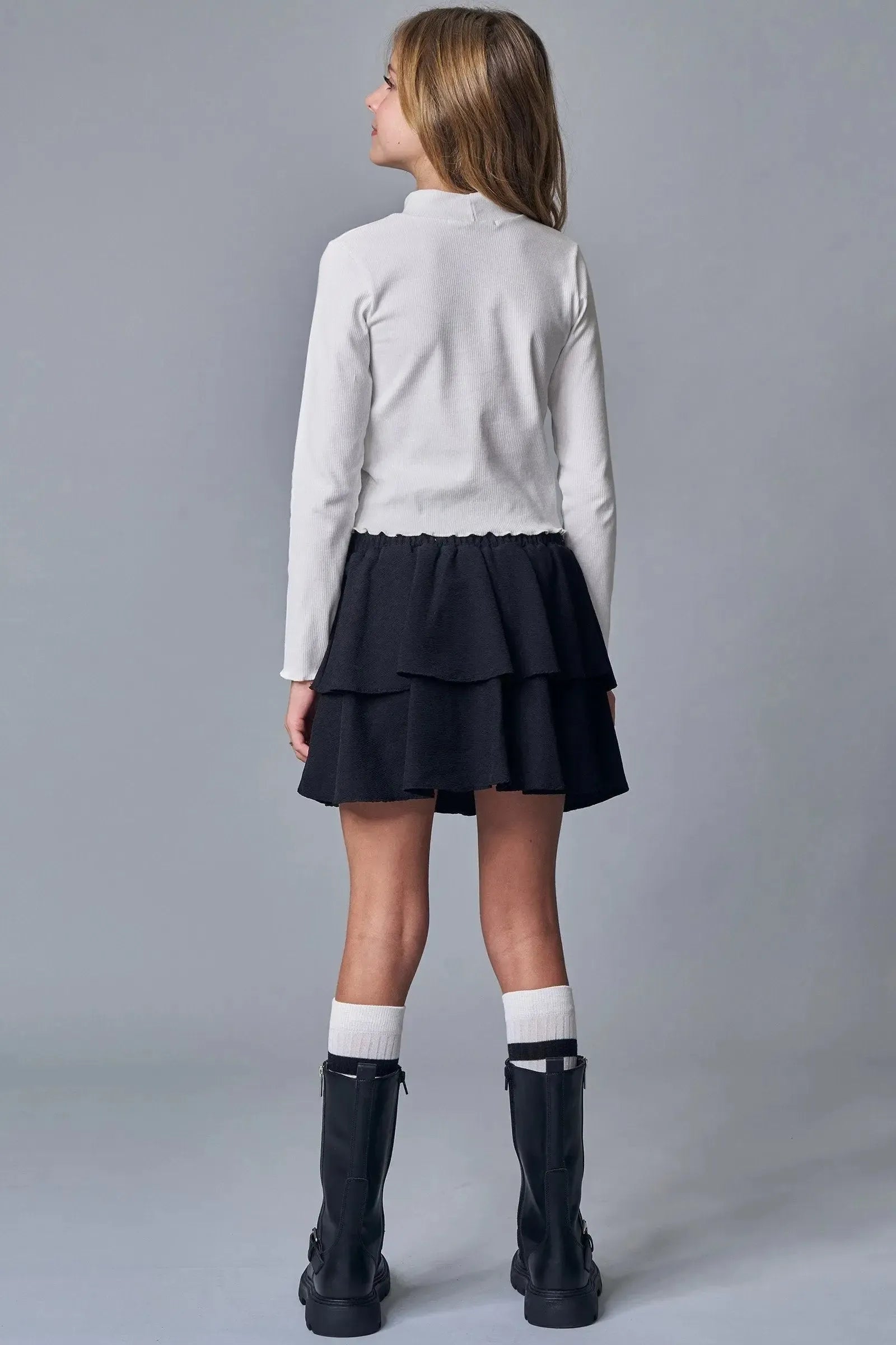 Saia em Alfaiataria Pergamon com Shorts Embutido 92170 Lilimoon Teen Menina