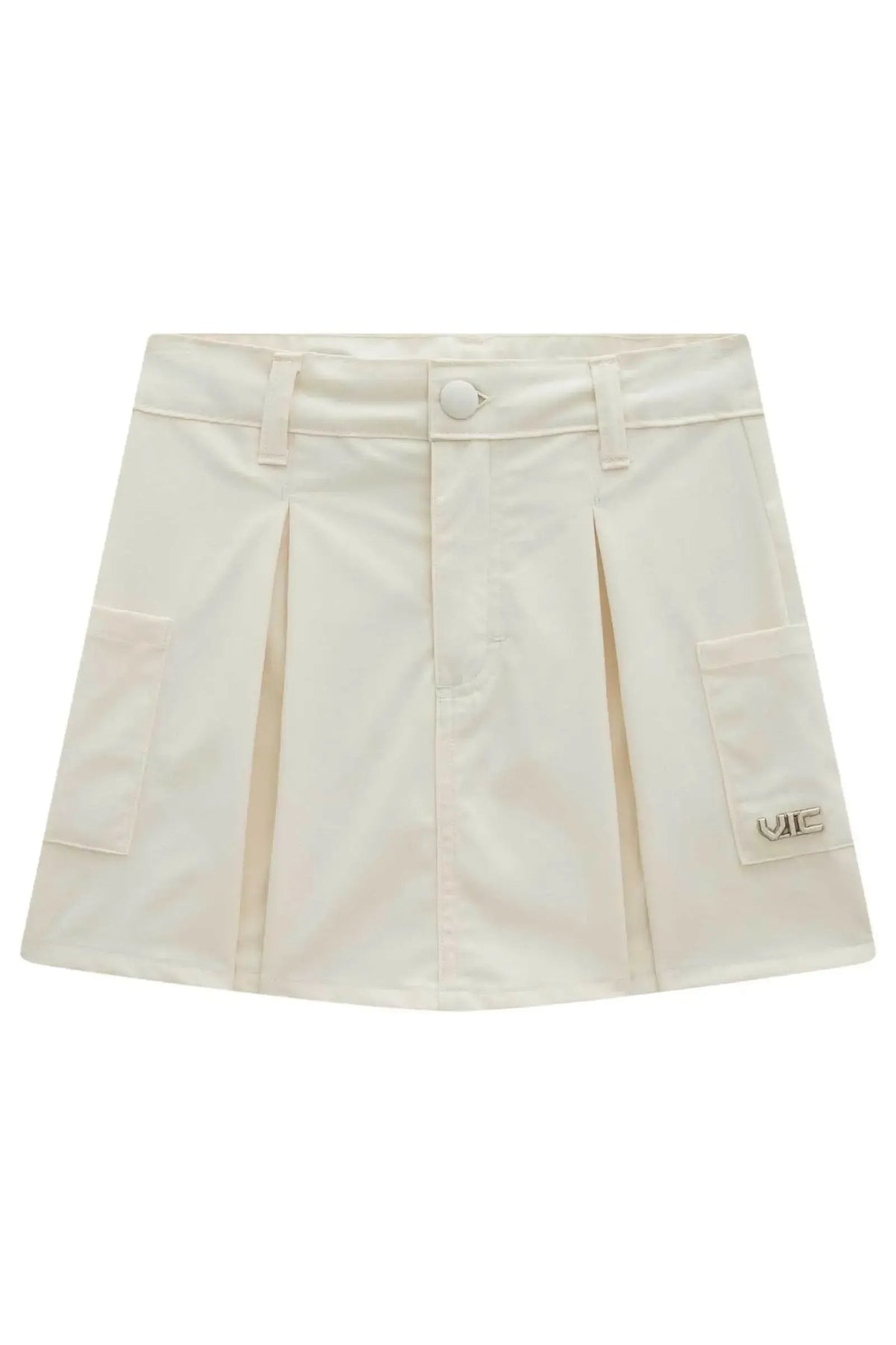 Saia em Alfaiataria Tecno Cargo com Shorts Embutido 97957 Vic Teen Menina