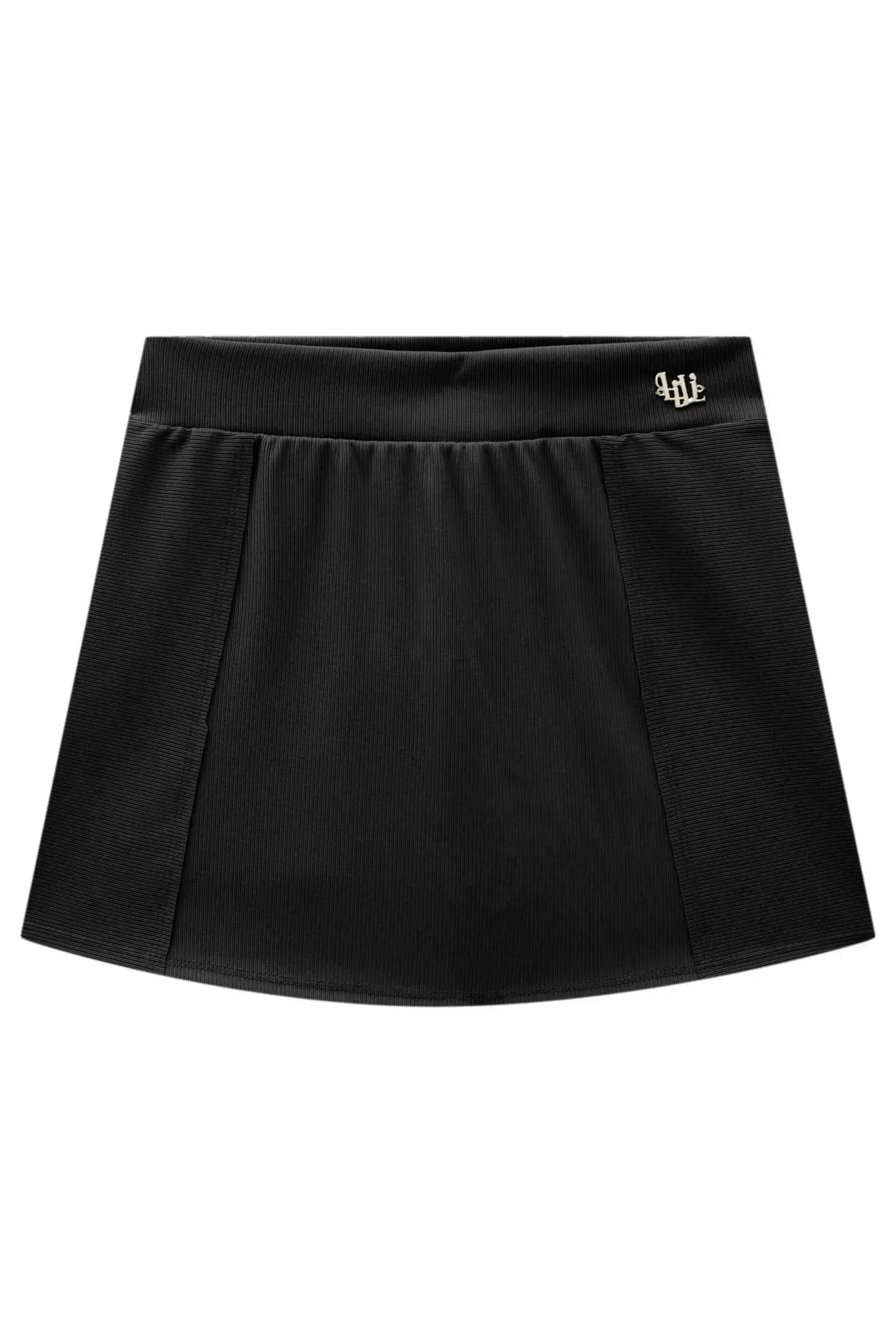 Saia em Canelado Fancy com Shorts Embutido 82894 Lilimoon Teen Menina