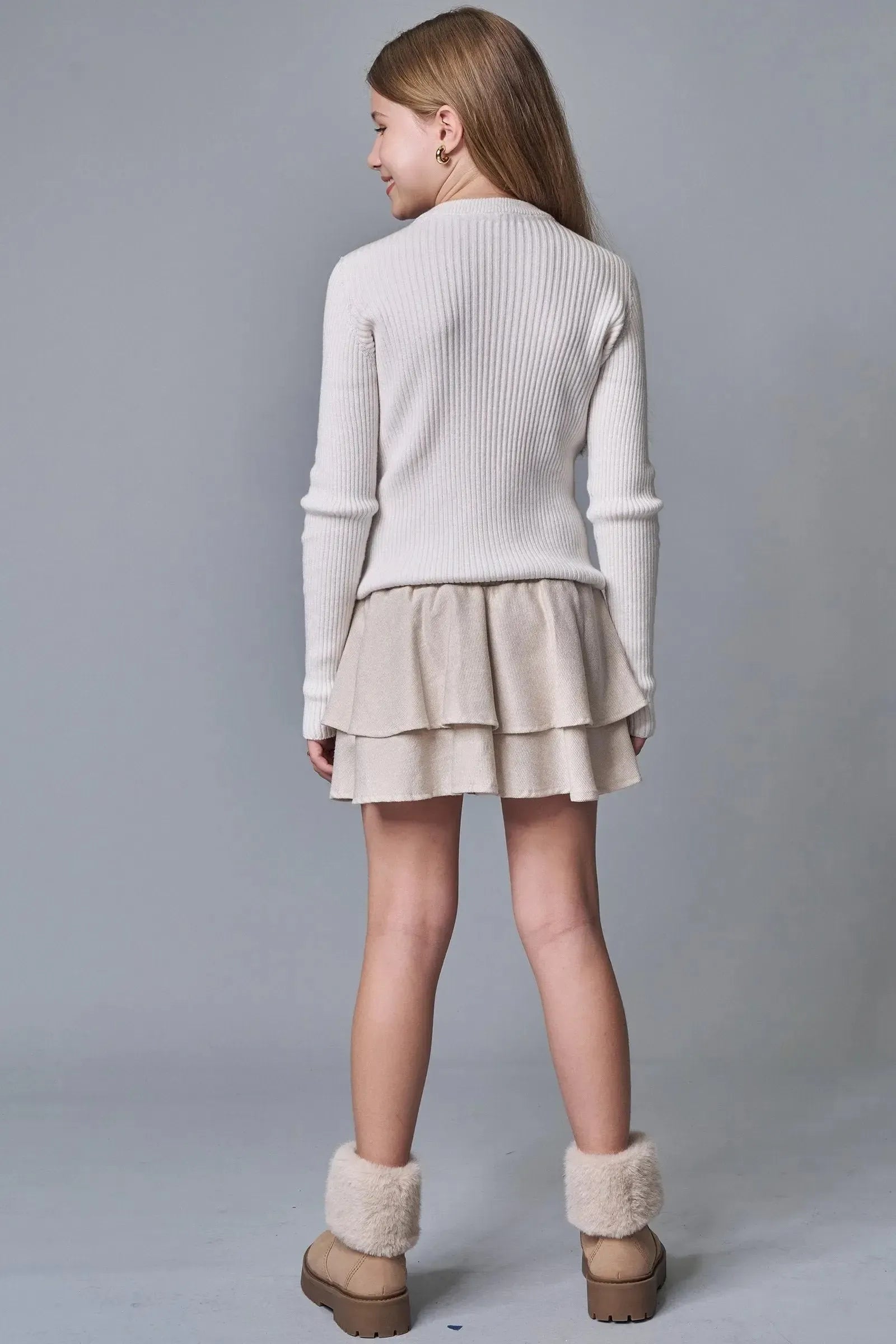 Saia em Cotelê Oslo com Shorts Embutido 89983 Lilimoon Teen Menina