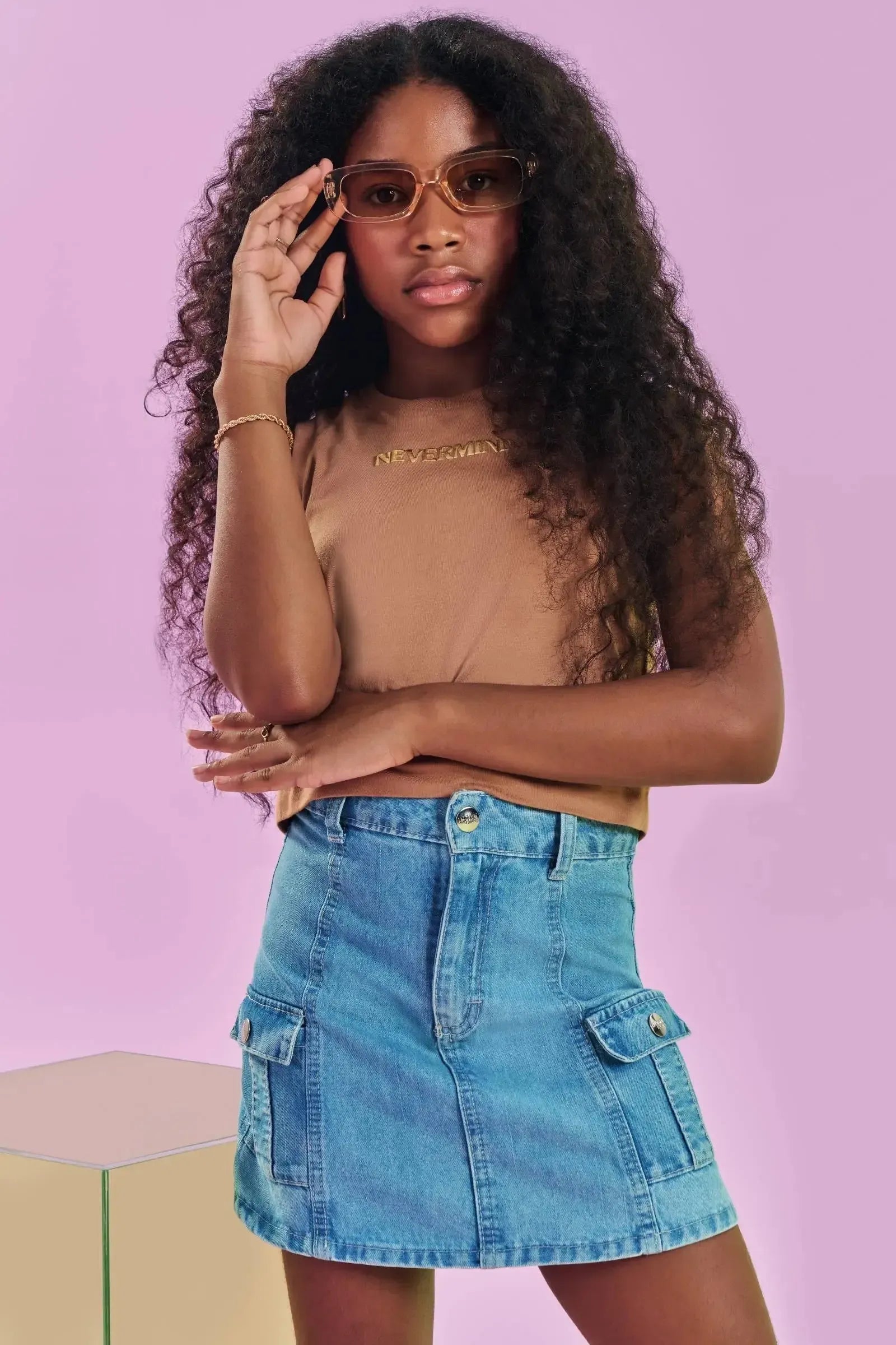 Saia em Jeans Arkansas 83139 Lilimoon Teen Menina