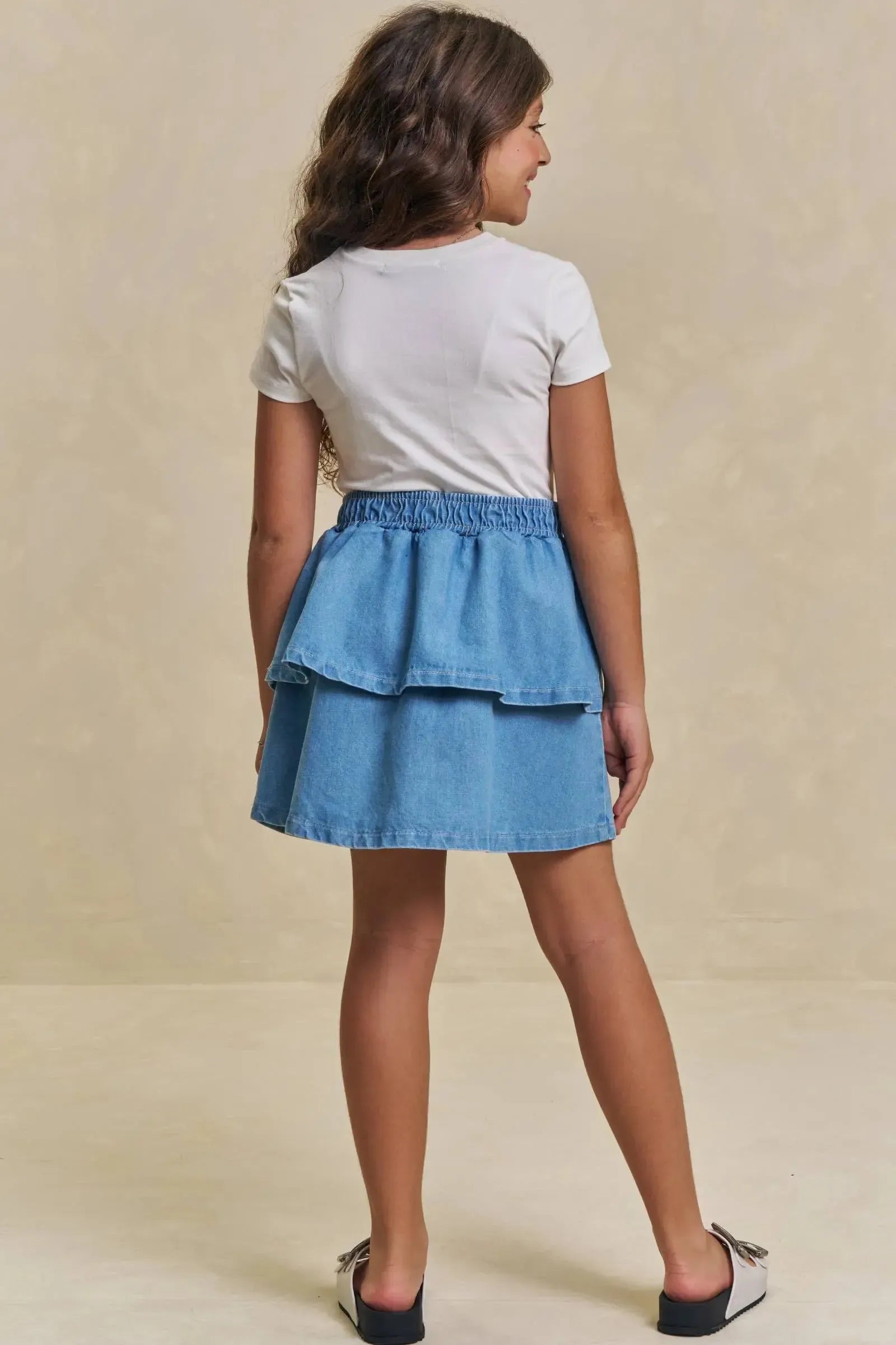 Saia em Jeans Arkansas 94389 Lilimoon Teen Menina