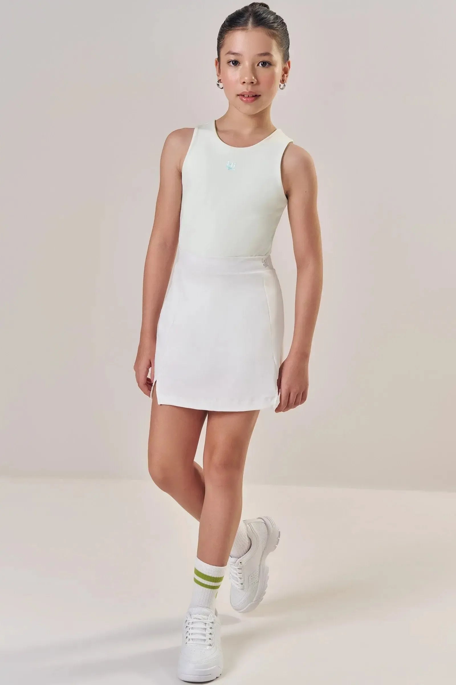 Saia em Malha Poliamida UV 50+ com Shorts Embutido 85293 Lilimoon Teen Menina