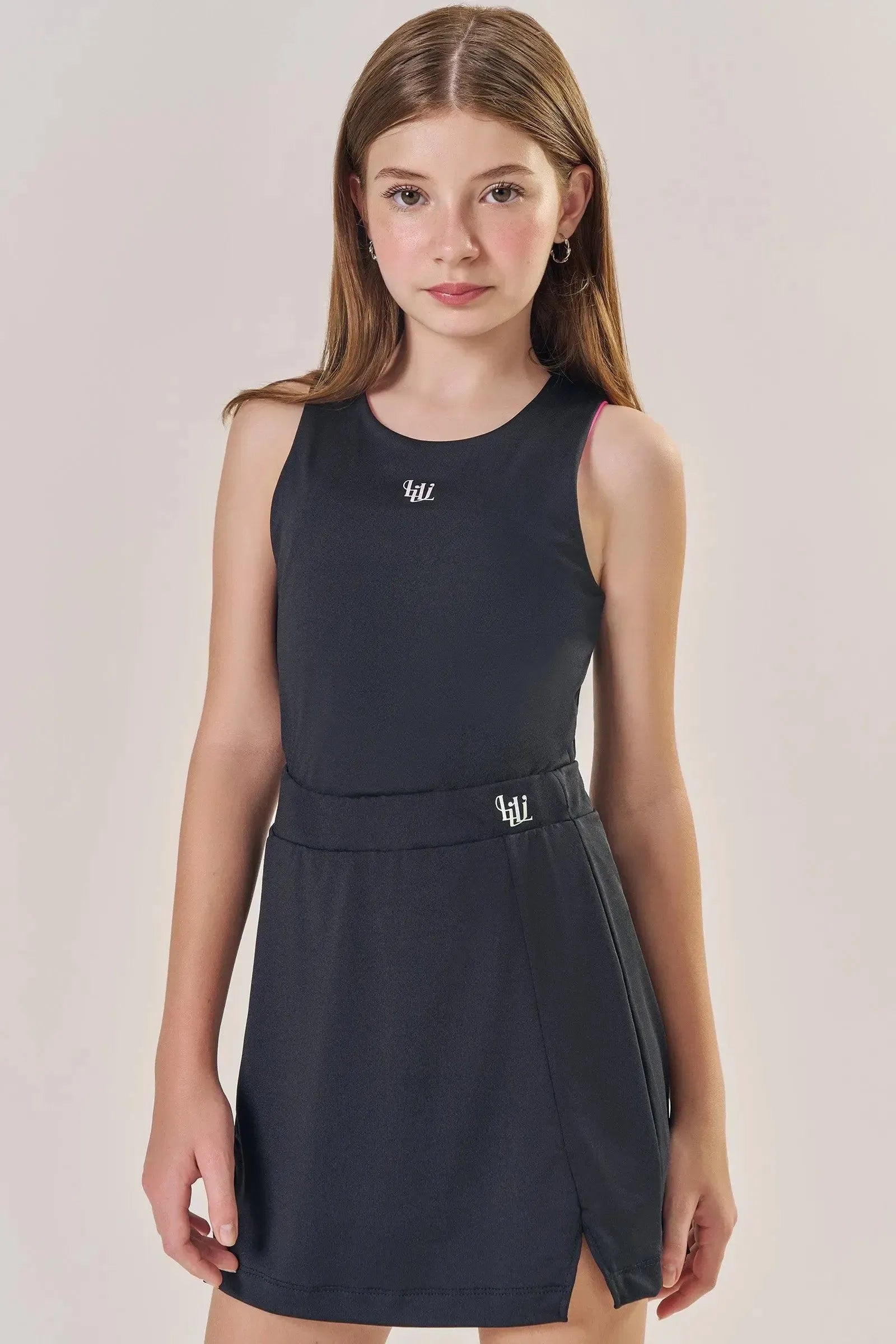 Saia em Malha Poliamida UV 50+ com Shorts Embutido 85293 Lilimoon Teen Menina