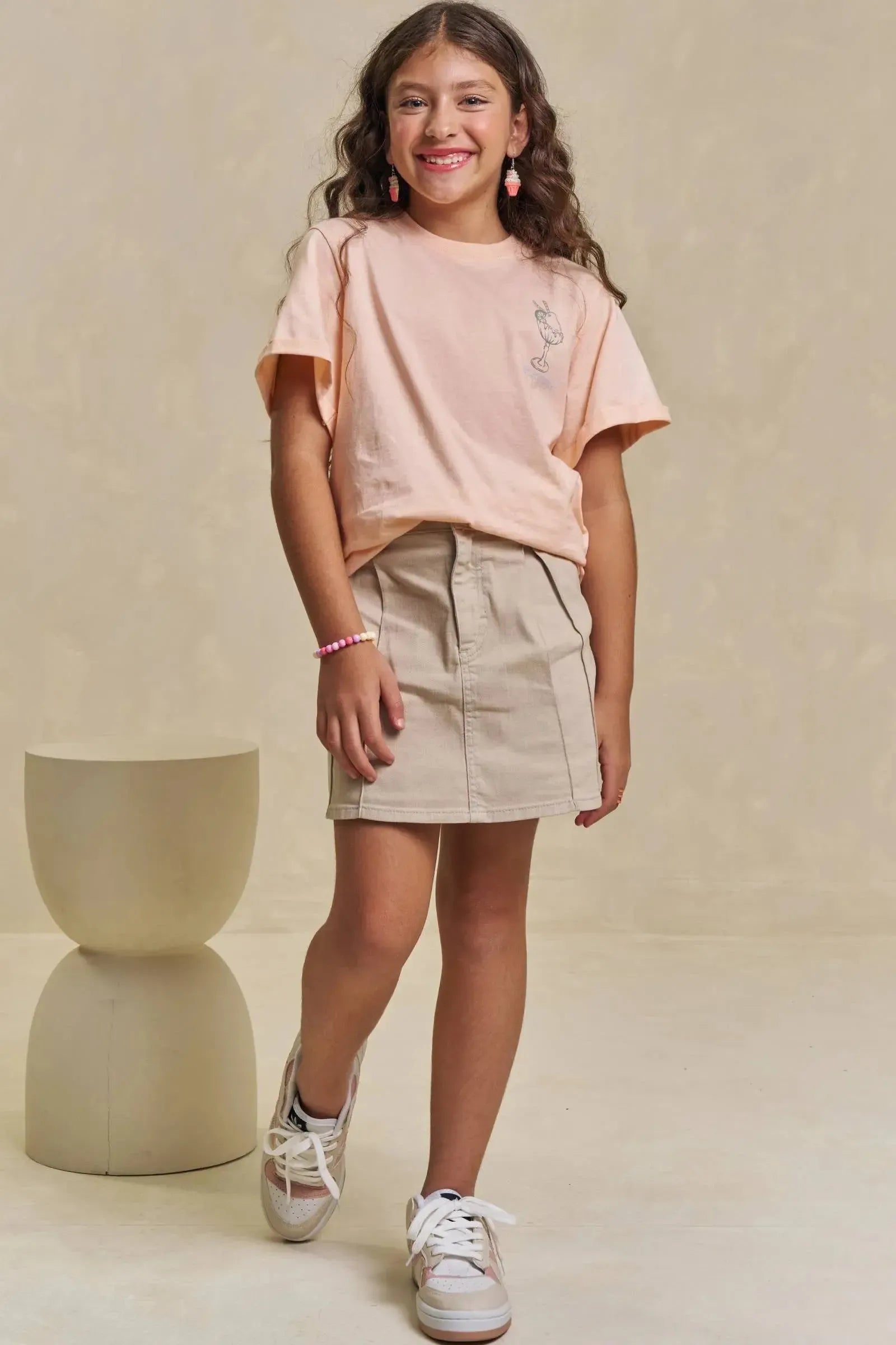 Saia em Sarja com Elastano 94383 Lilimoon Teen Menina