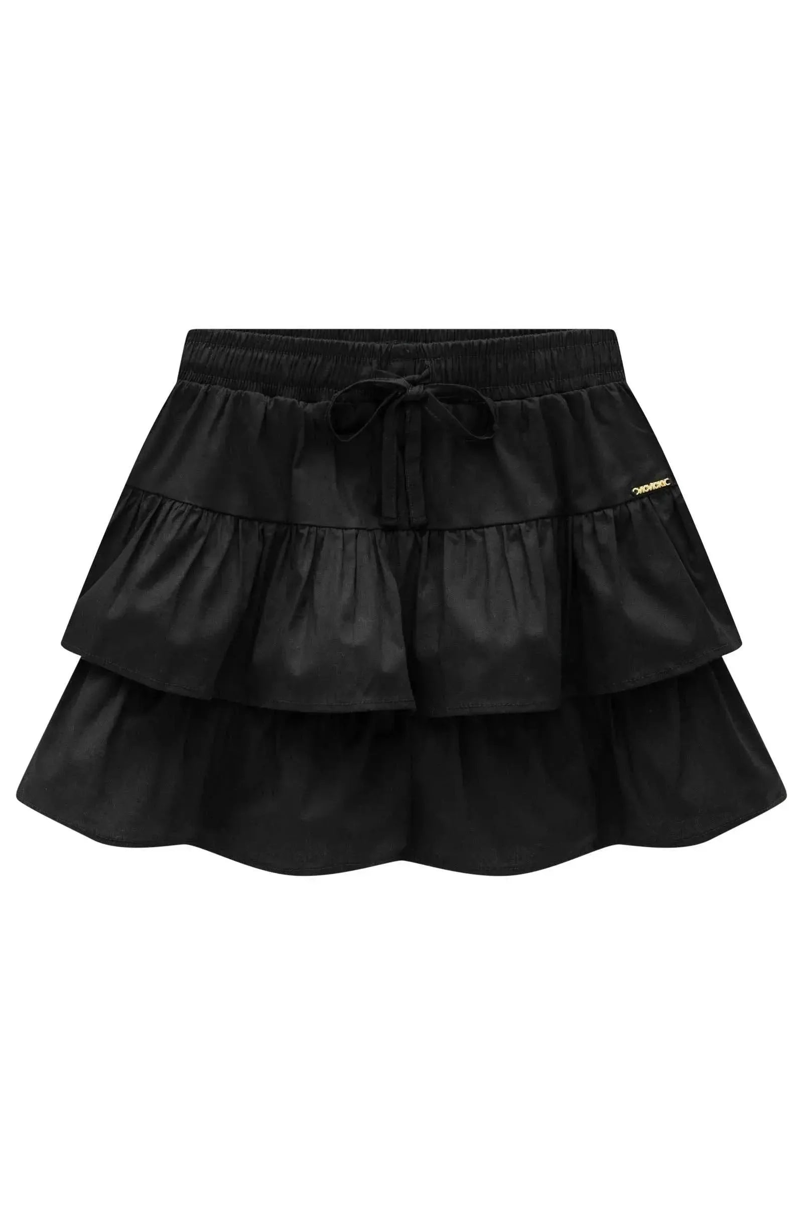 Saia em Tricoline com Elastano e Shorts Embutido 95342 Vic&Vicky Teen Menina