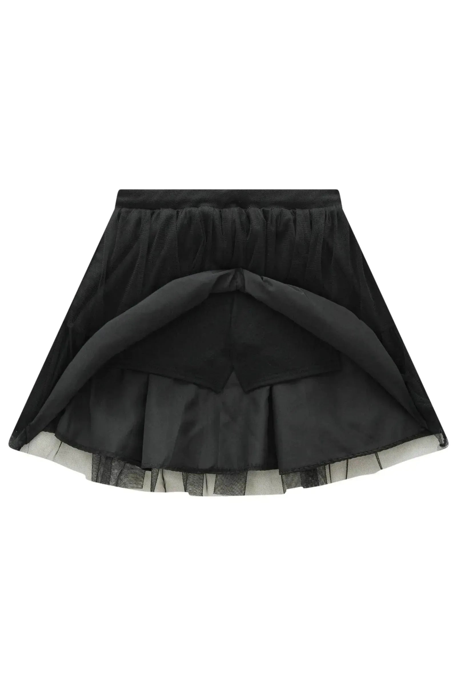 Saia em Tule com Elastano. Com Shorts Embutido 90791 Infanti Infantil Menina