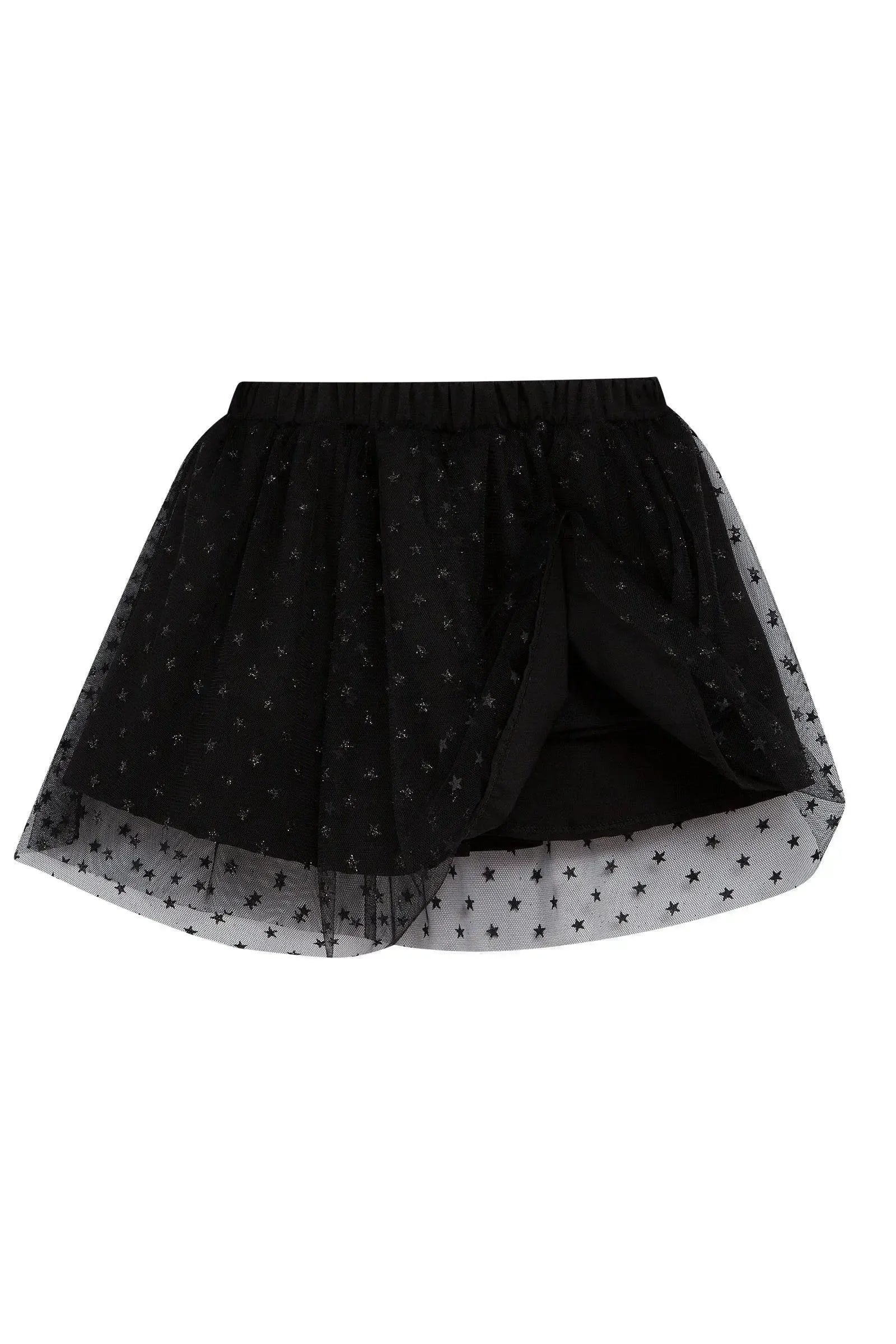 Saia em Tule Glitter Estrelas 97262 Kukiê Infantil Menina