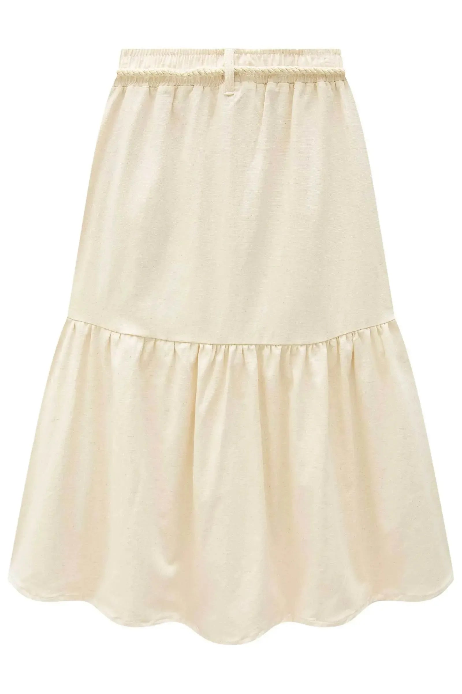 Saia New Midi em Linho com Elastano 94395 Vic&Vicky Teen Menina