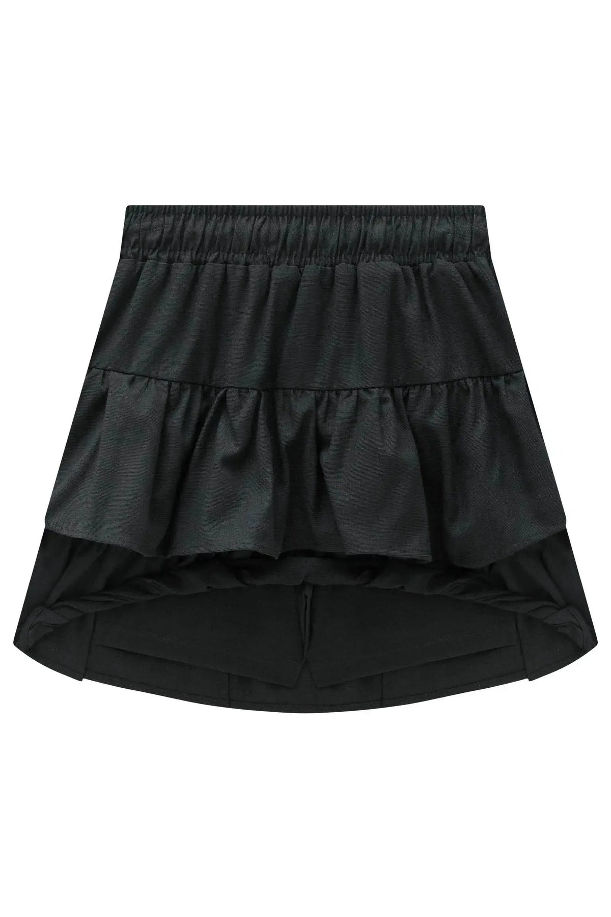 Saia Ruffles em Linho com Elastano com Shorts Embutido 98200 Vic Teen Menina
