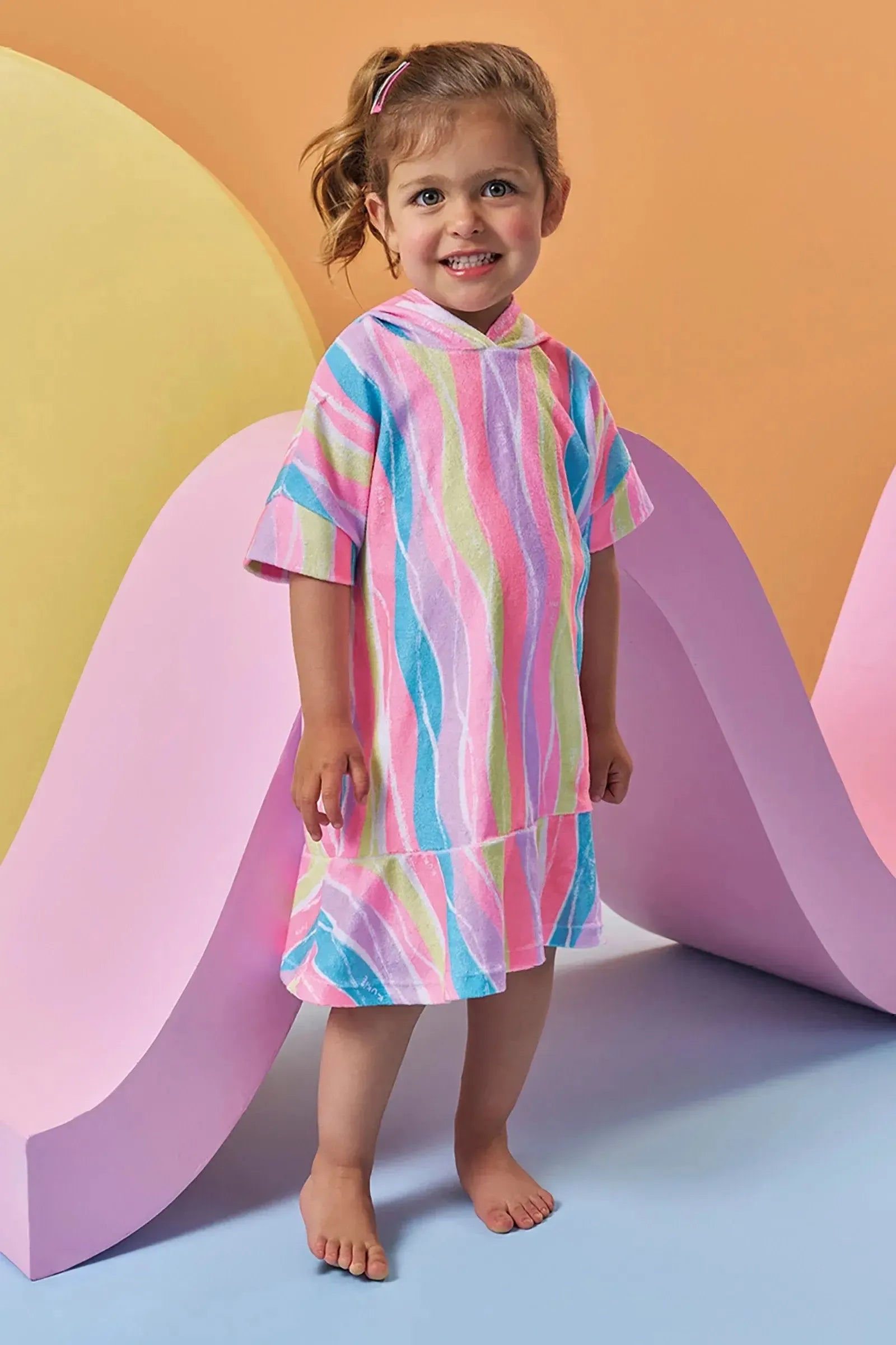 Saída de Praia em Plush Atoalhado 96253 Kukiê Infantil Menina
