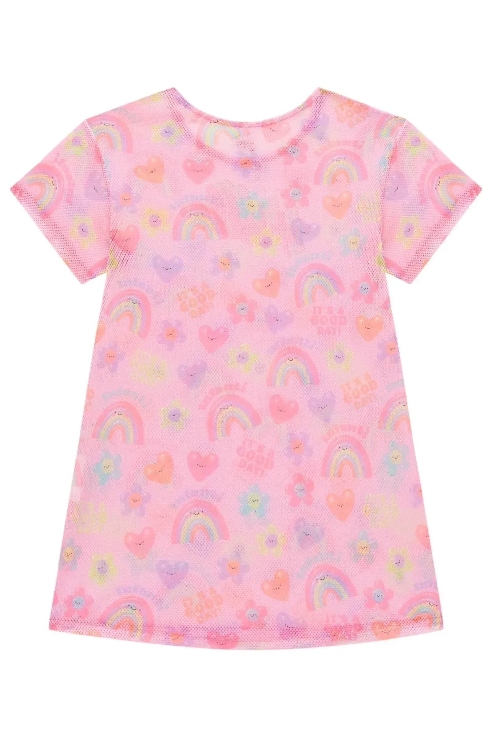 Saída de Praia em Tela Fashion 98398 Infanti Infantil Menina