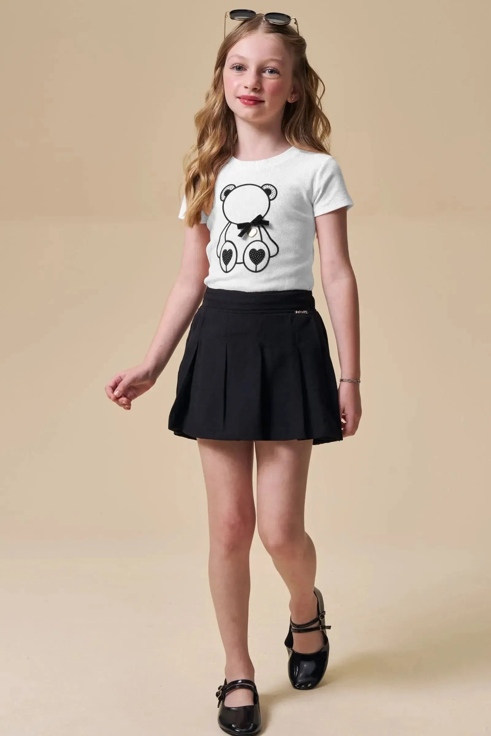 Short Saia em Alfaiataria 94638 Infanti Infantil Menina
