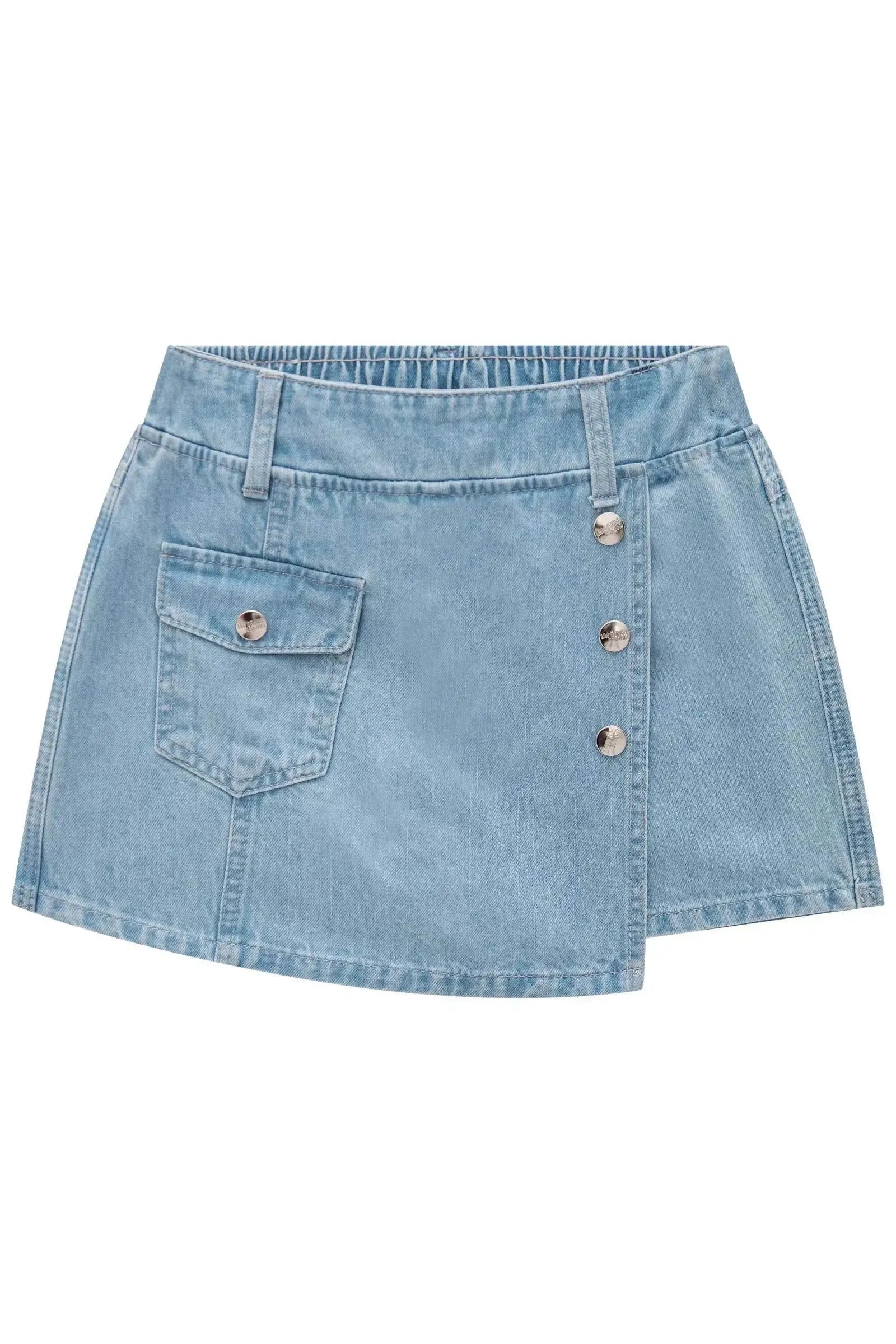Short Saia em Jeans Arkansas 83463 Lilimoon Teen Menina
