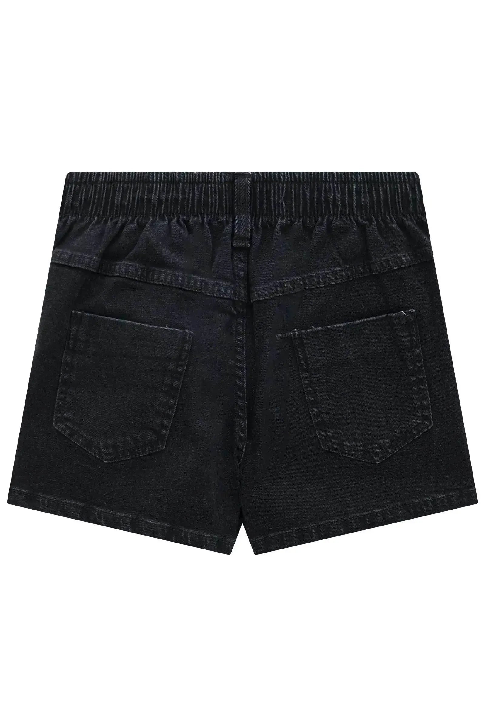 Short Saia em Jeans Black com Elastano 95596 Vic&Vicky Teen Menina