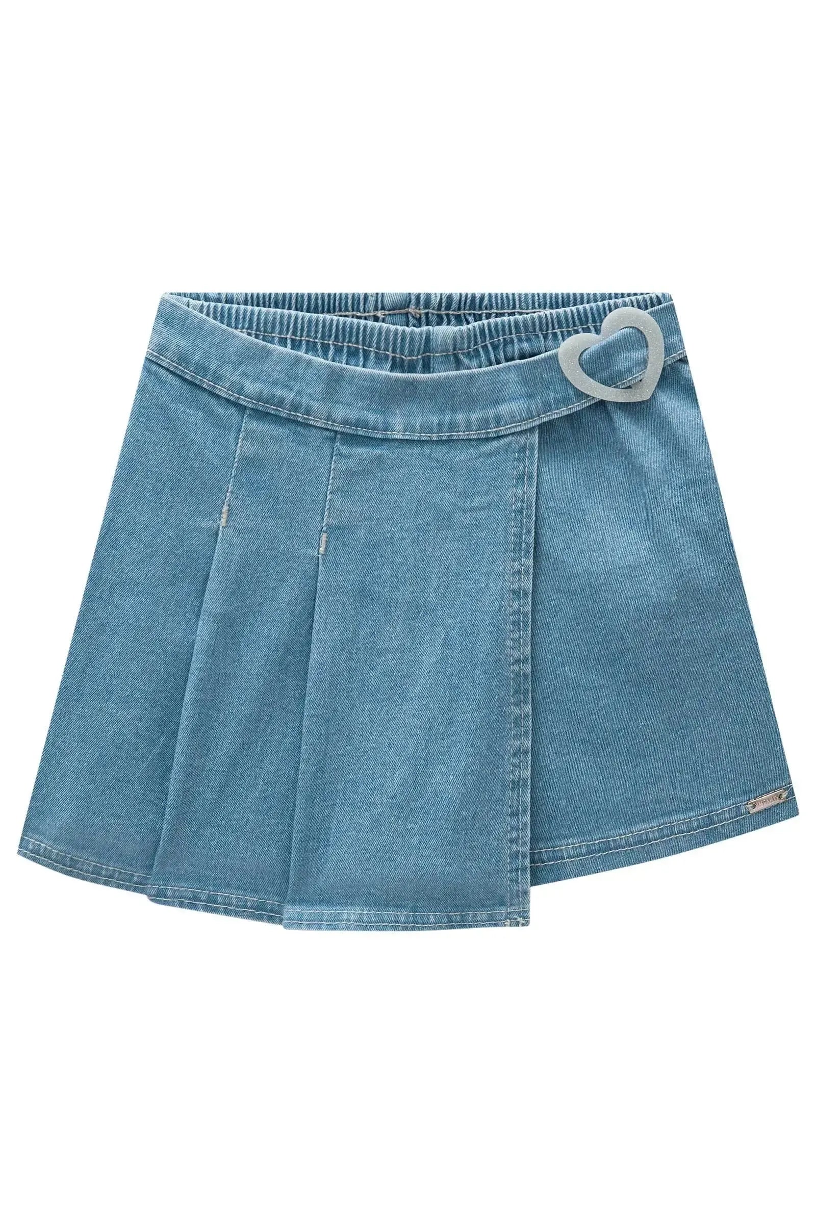 Short Saia em Jeans com Elastano 83692 Infanti Infantil Menina