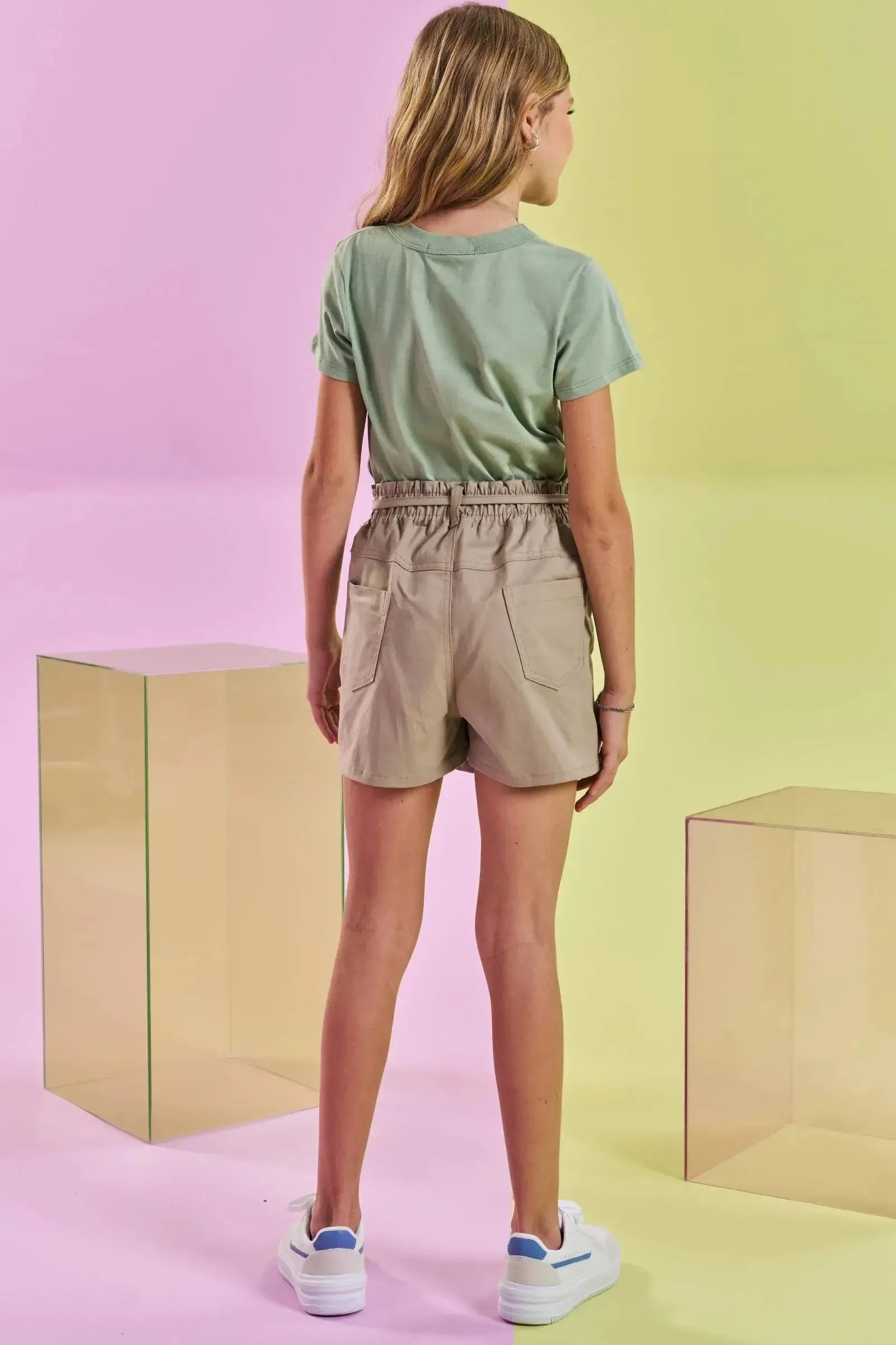 Short Saia em Sarja com Elastano 83404 Lilimoon Teen Menina