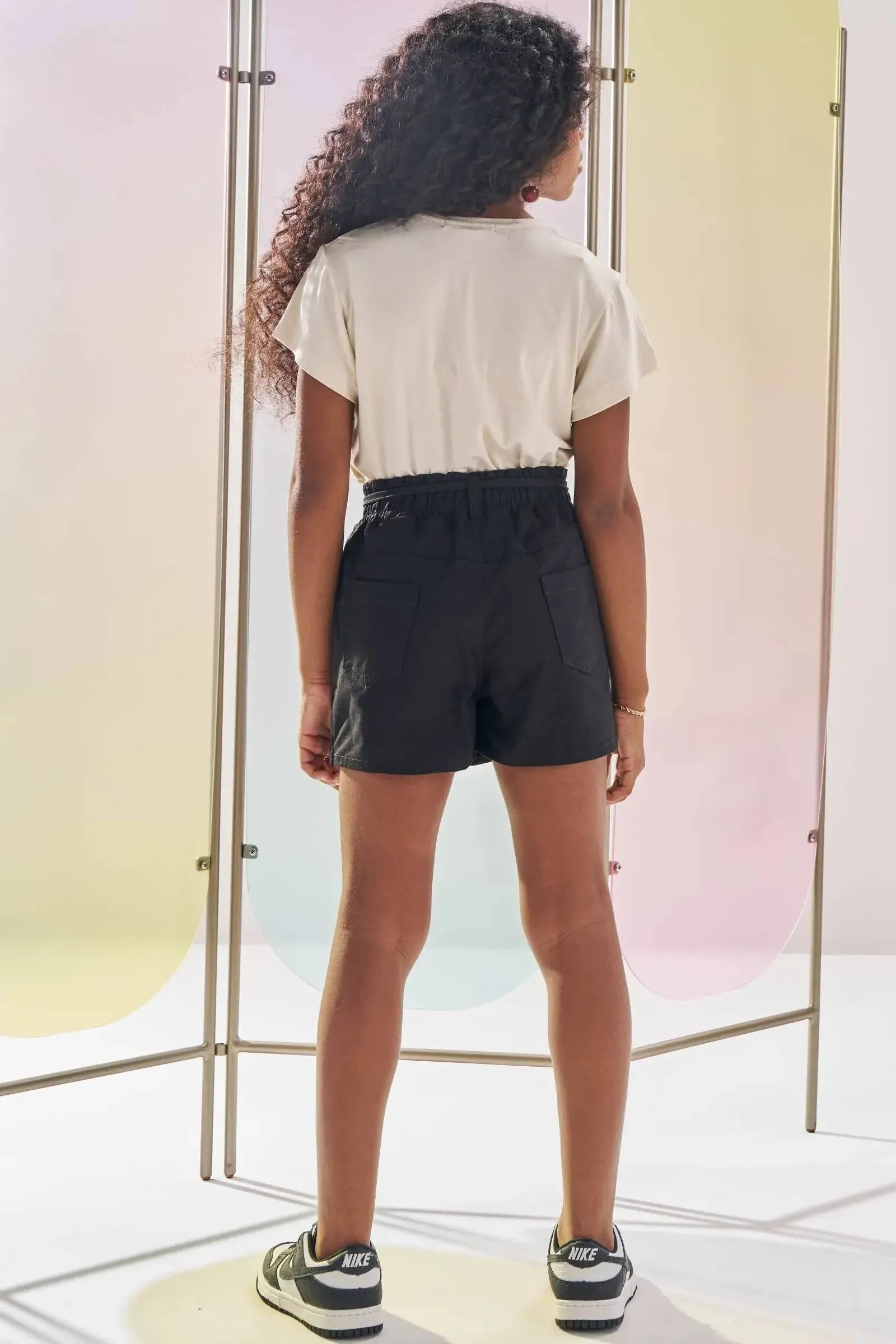 Short Saia em Sarja com Elastano 83404 Lilimoon Teen Menina