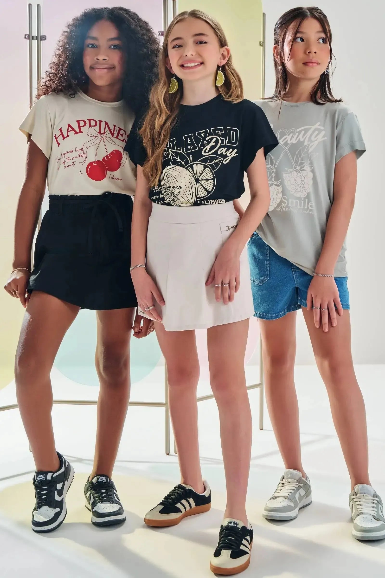 Short Saia em Sarja com Elastano 83404 Lilimoon Teen Menina