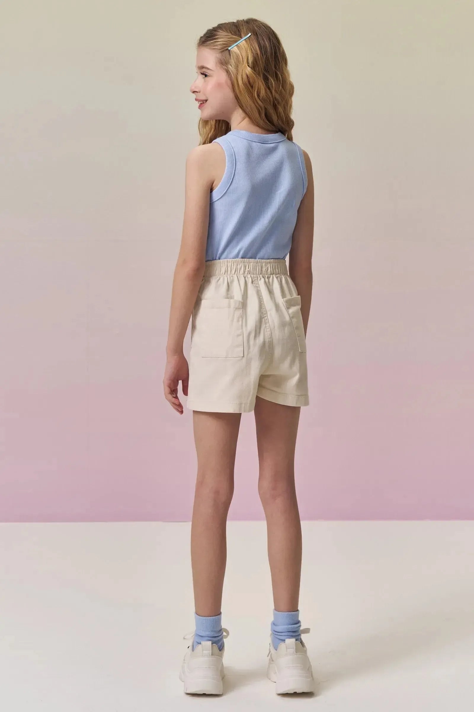 Short Saia em Sarja com Elastano 95003 Vic&Vicky Teen Menina