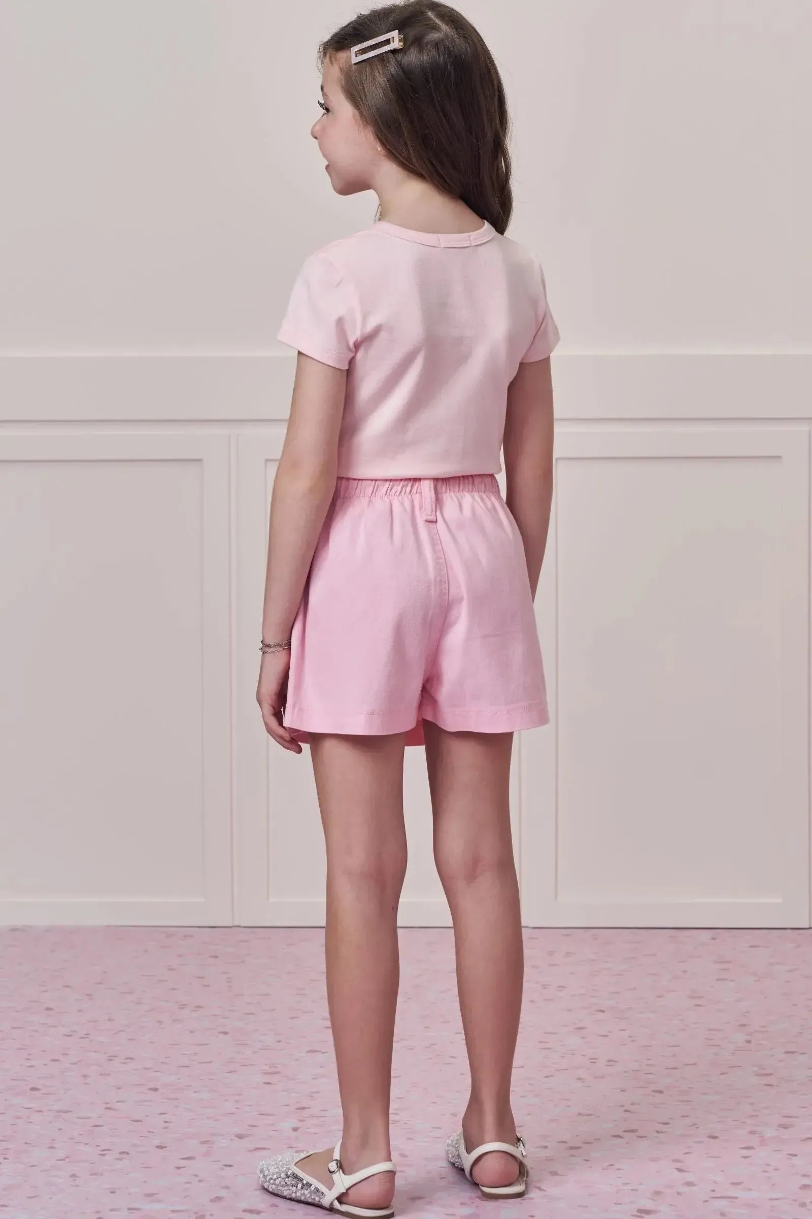 Short Saia em Sarja com Elastano 98764 Infanti Infantil Menina