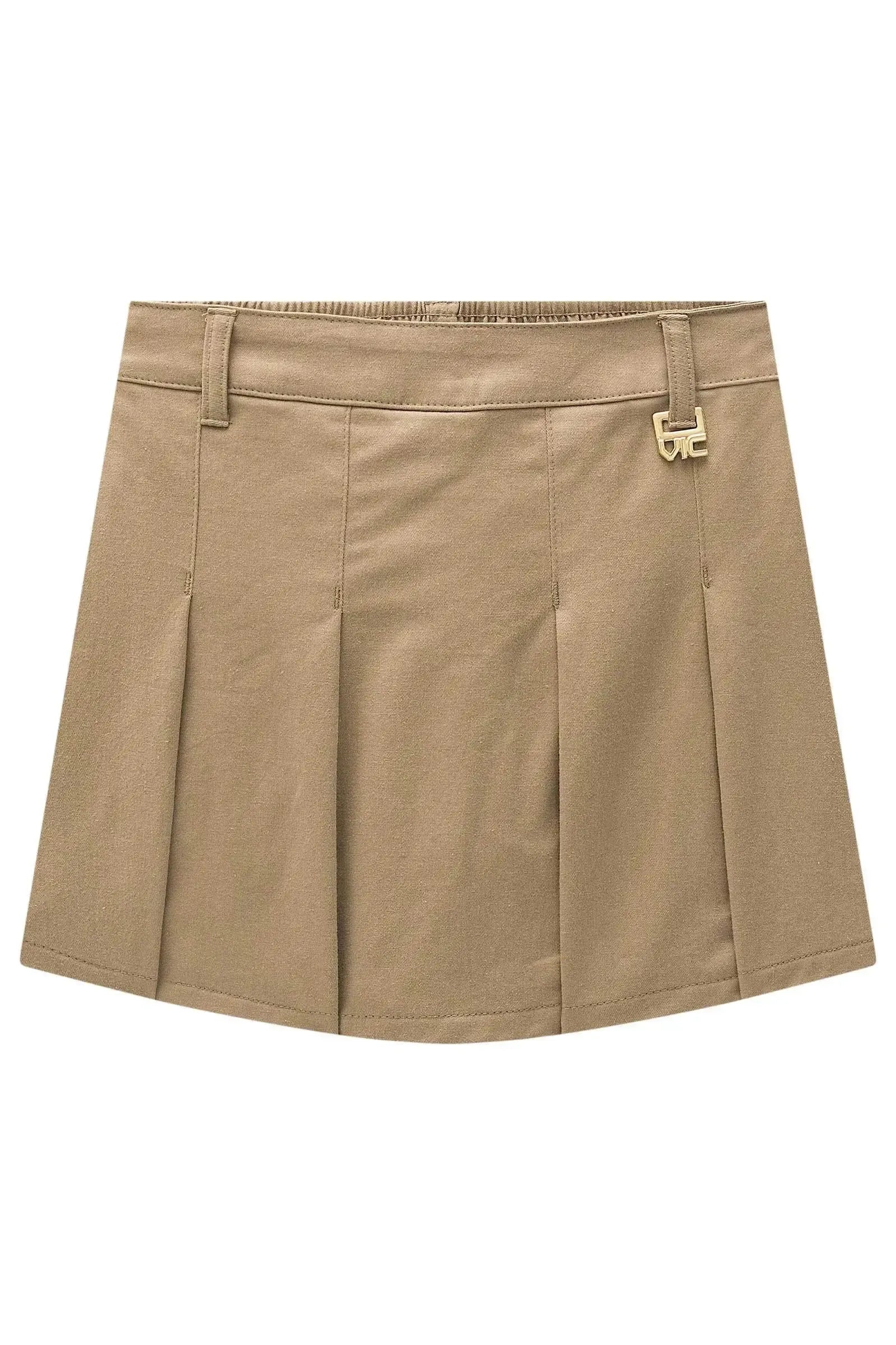 Short Saia em Sarja com Elastano 98869 Vic Teen Menina