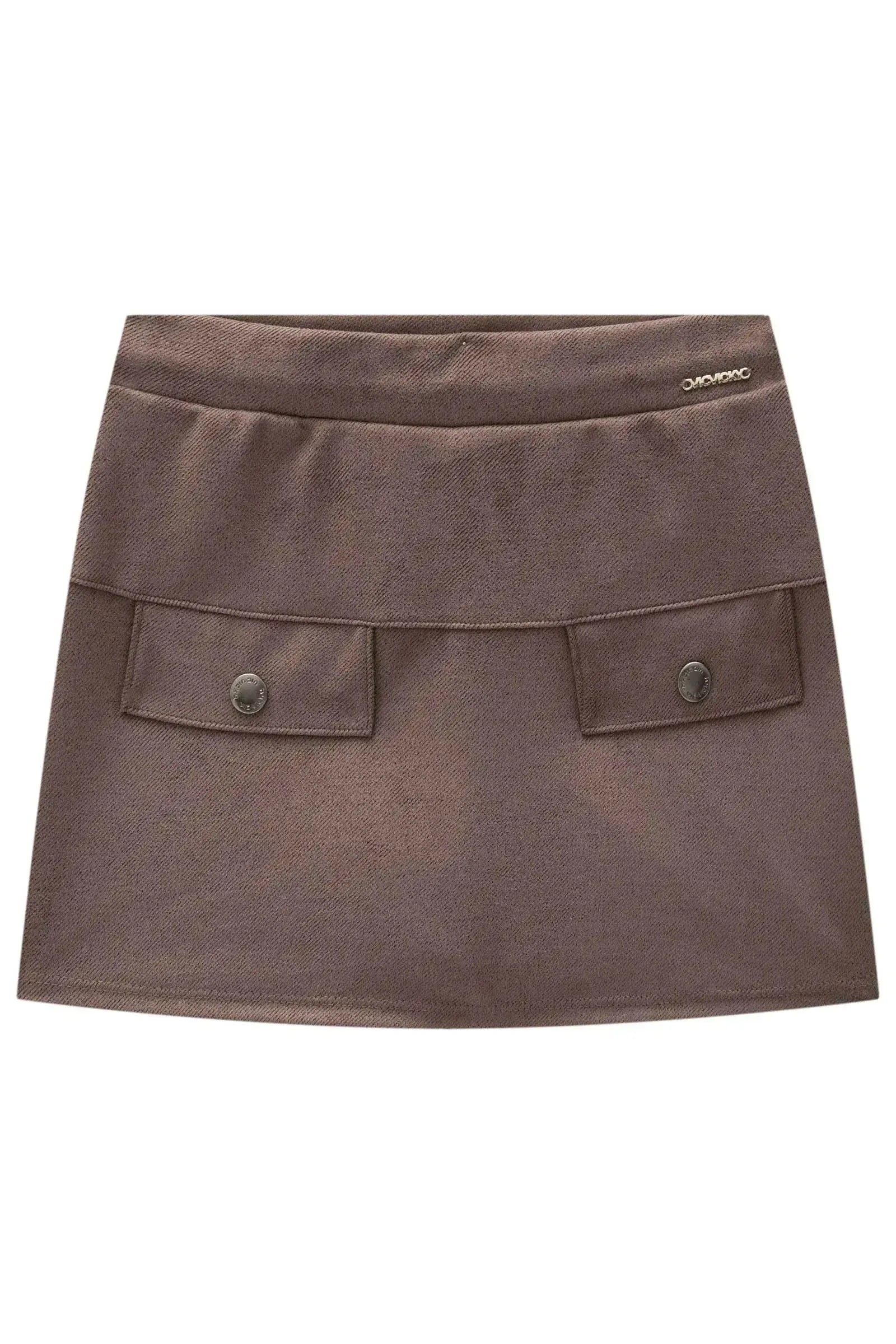 Short Saia em Suede Twill 90602 Vic&Vicky Teen Menina