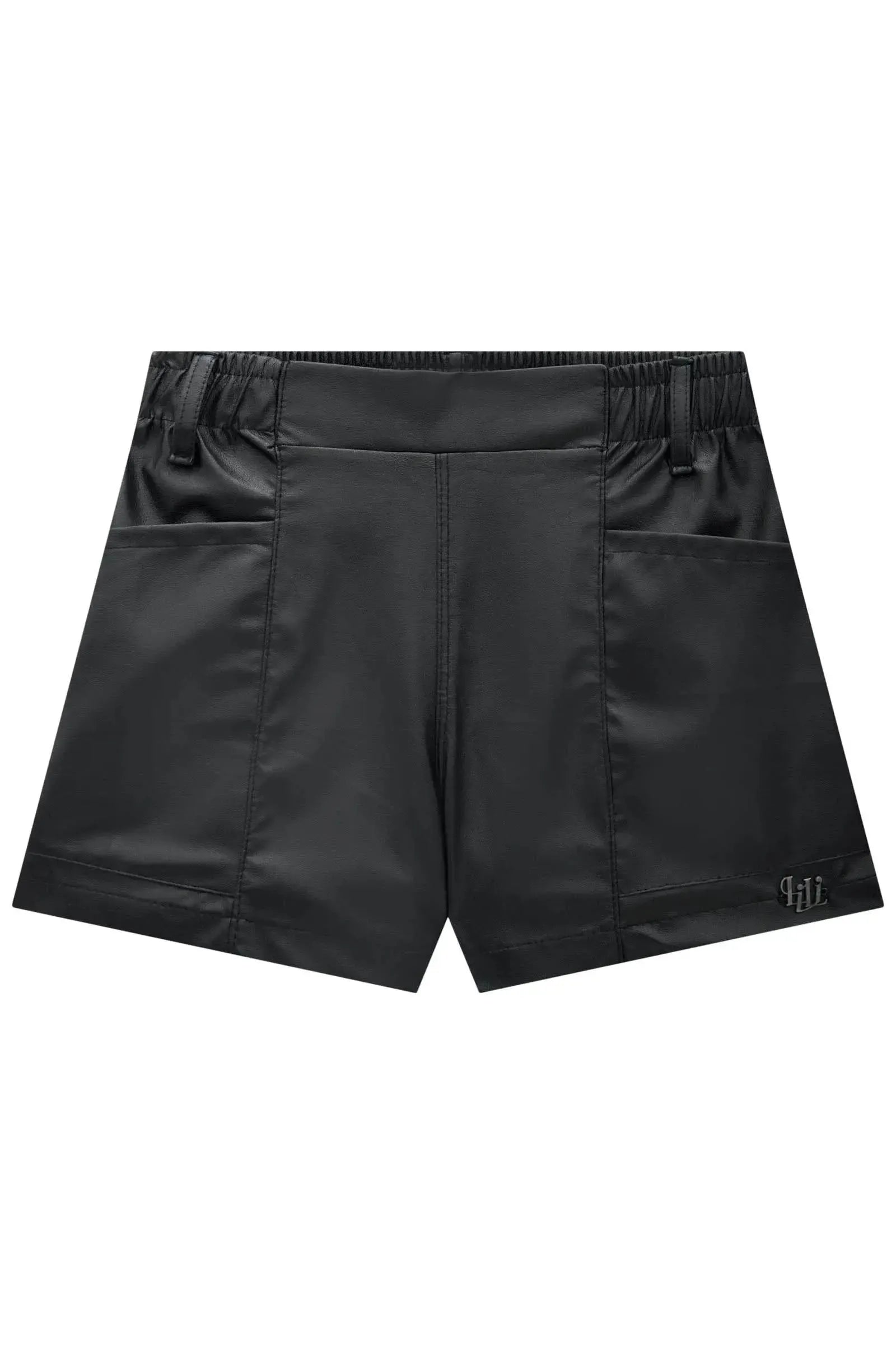 Shorts em Couro Sintético 89966 Lilimoon Teen Menina