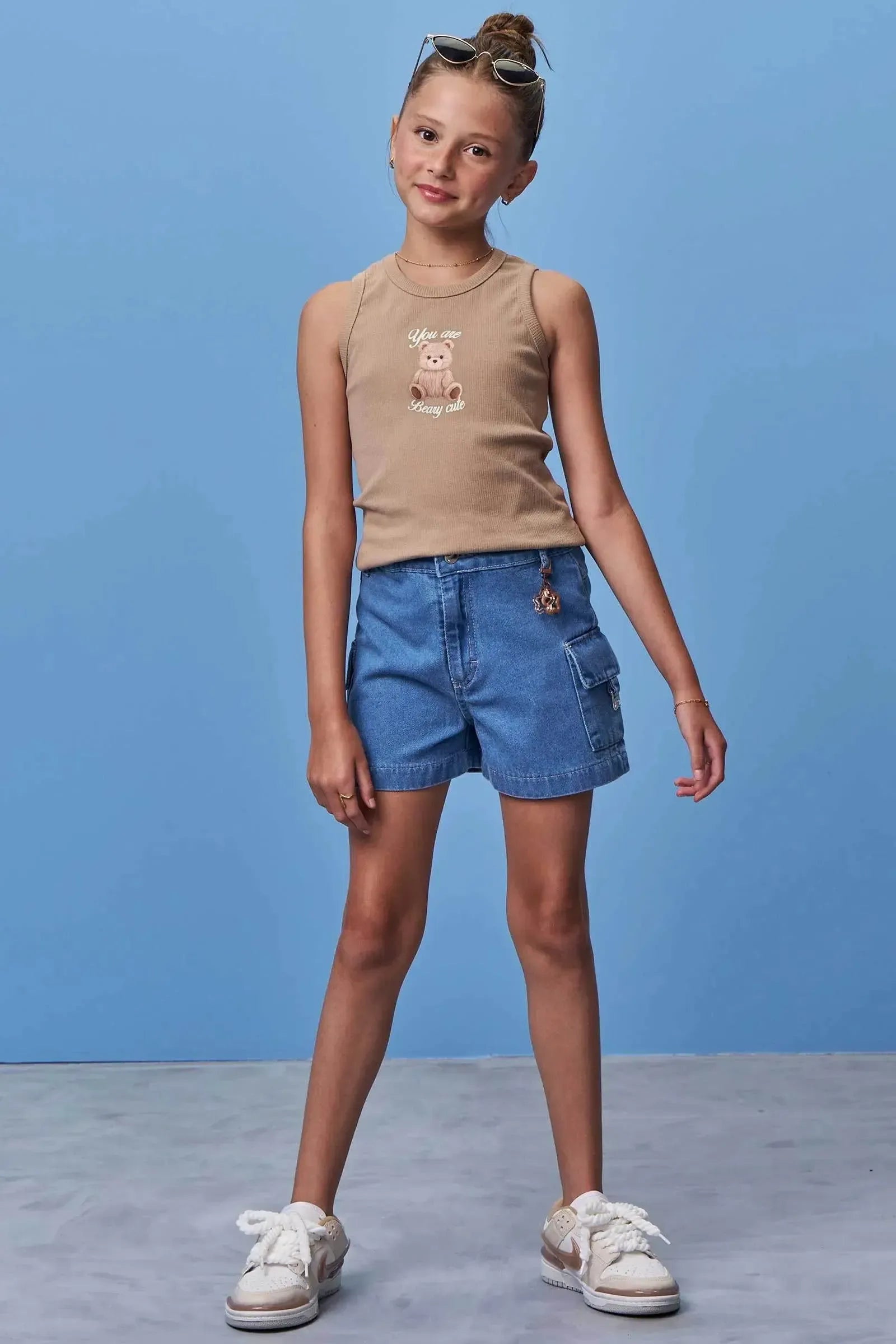 Shorts em Jeans 97954 Vic Teen Menina