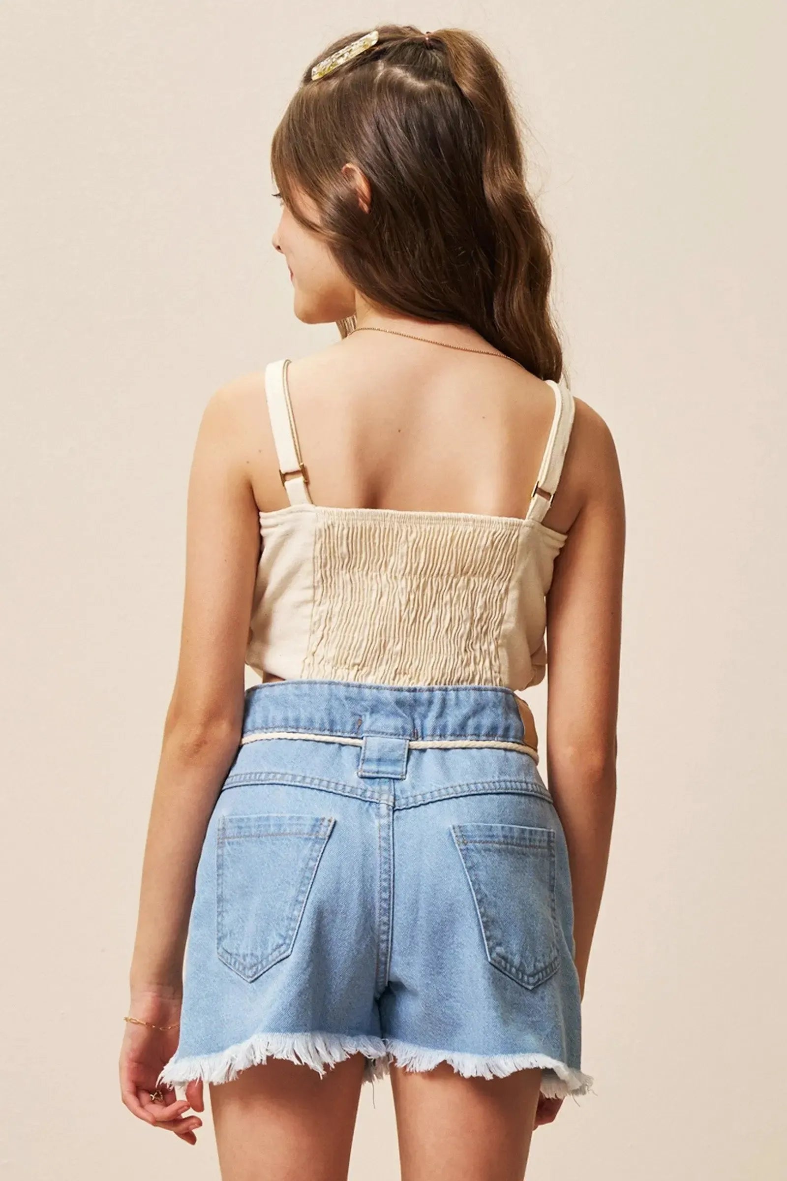 Shorts em Jeans 94388 Vic&Vicky Teen Menina