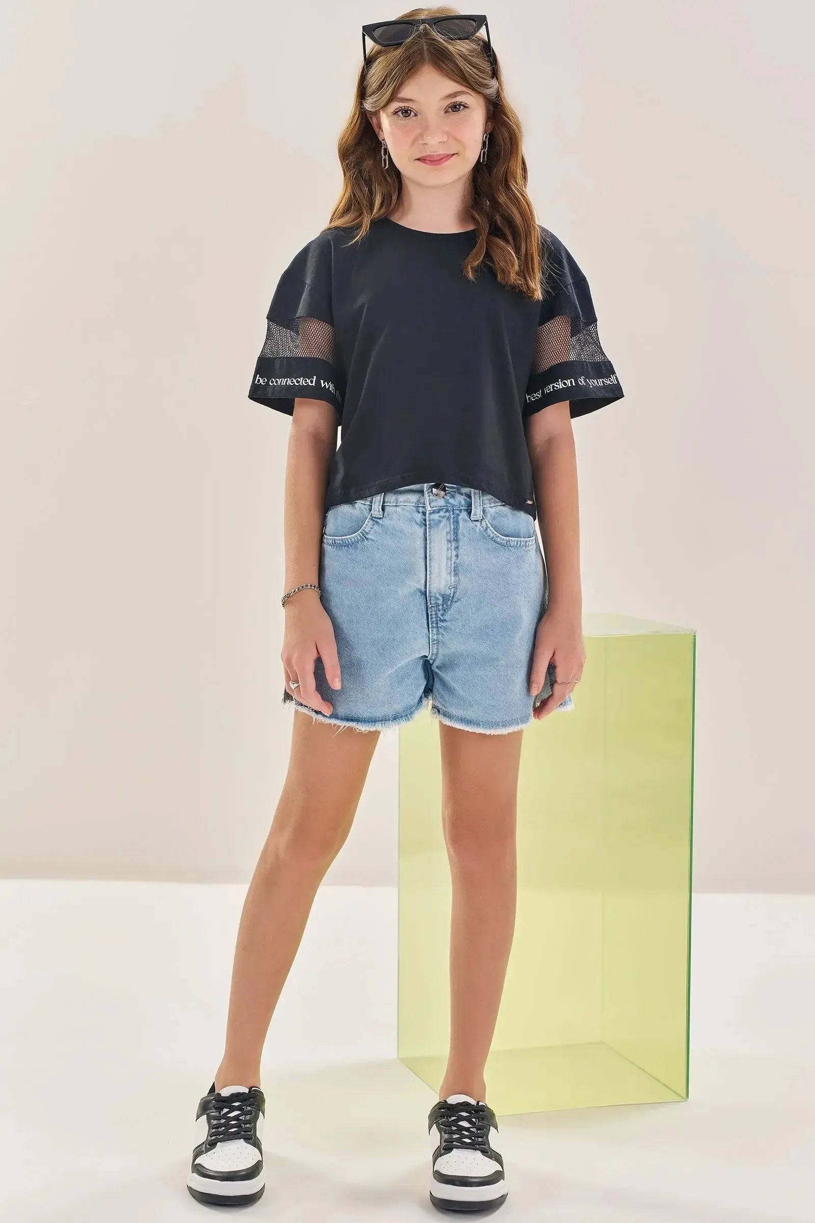Shorts em Jeans Arkansas 83412 Lilimoon Teen Menina