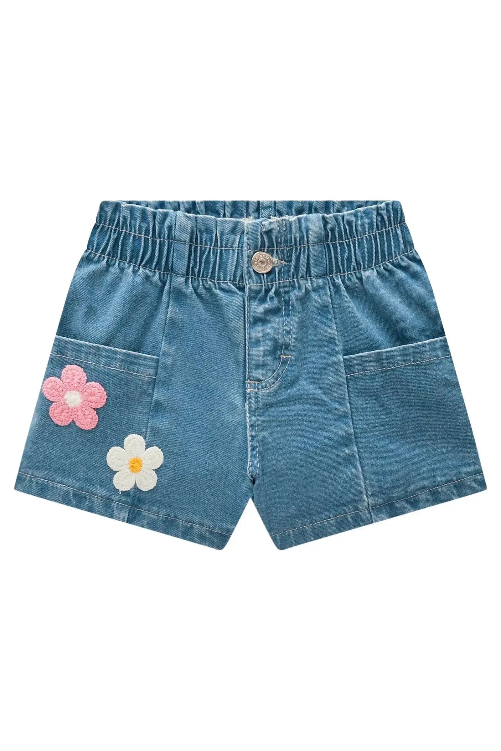 Shorts em Jeans com Elastano 82839 Infanti Infantil Menina