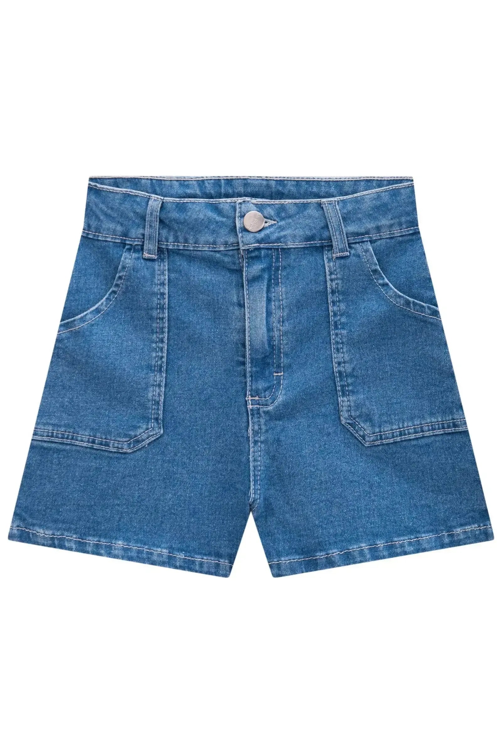 Shorts em Jeans com Elastano 83375 Lilimoon Teen Menina