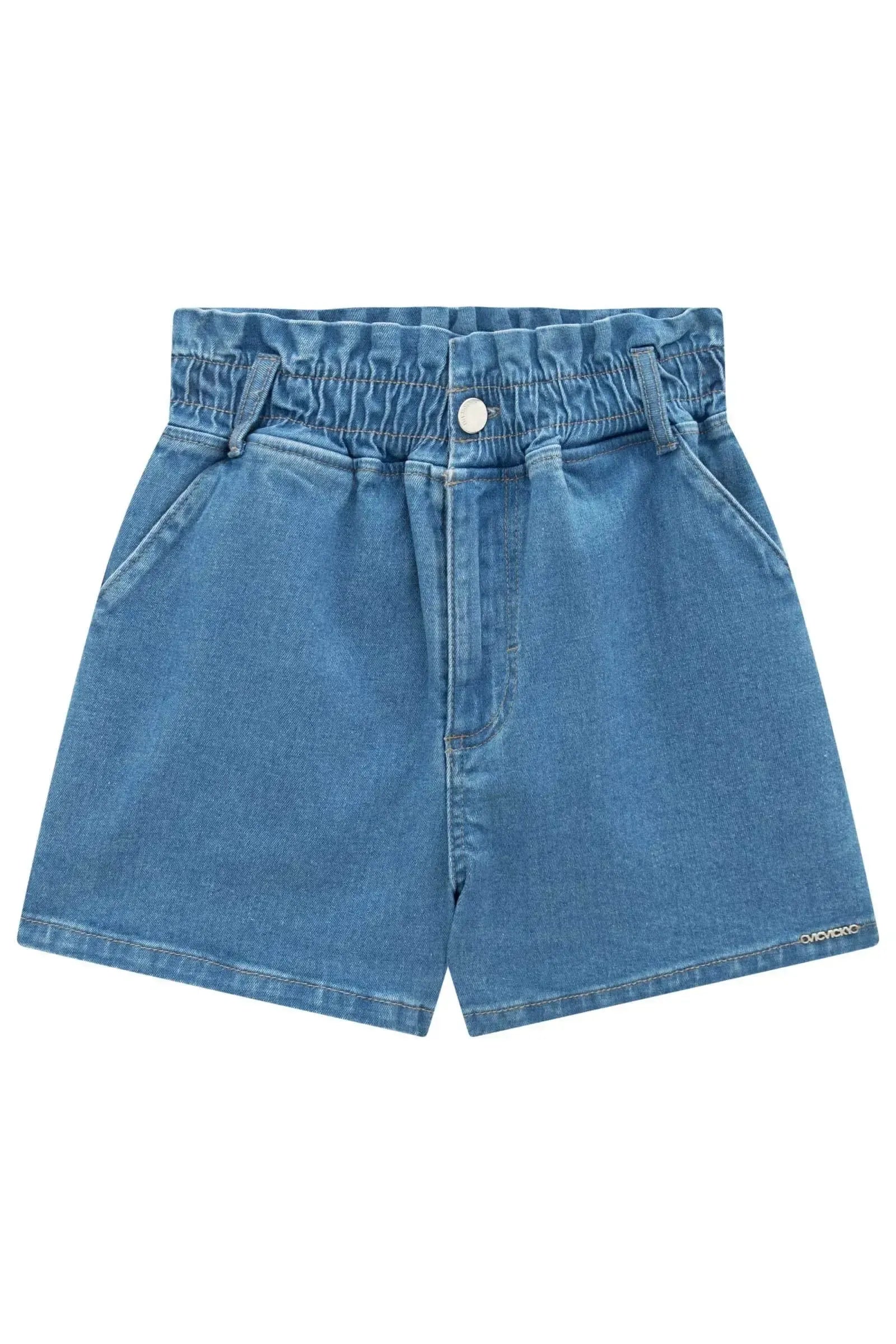 Shorts em Jeans com Elastano 94991 Vic&Vicky Teen Menina
