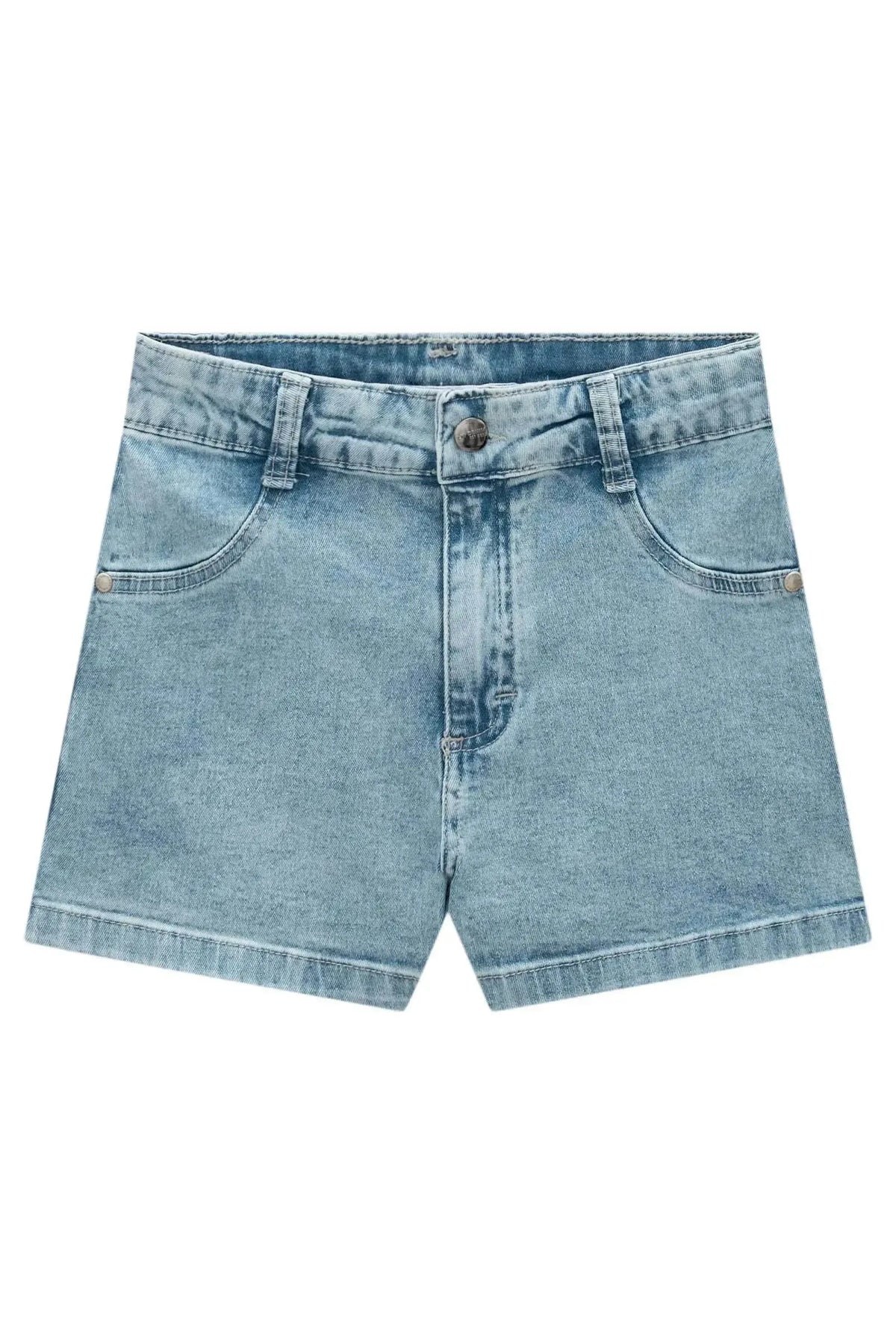 Shorts em Jeans com Elastano 99756 Lilimoon Teen Menina