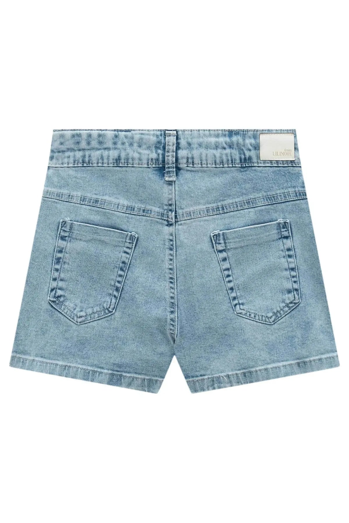 Shorts em Jeans com Elastano 99756 Lilimoon Teen Menina