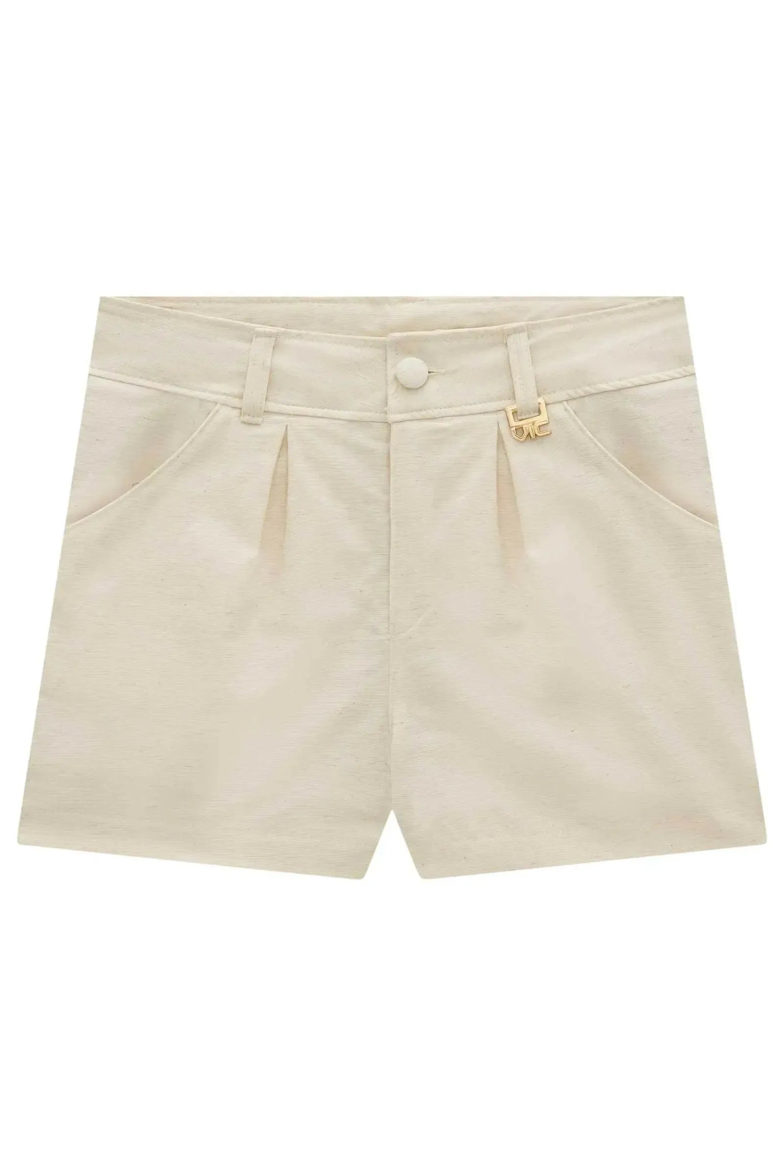 Shorts em Linho com Elastano 98197 Vic Teen Menina