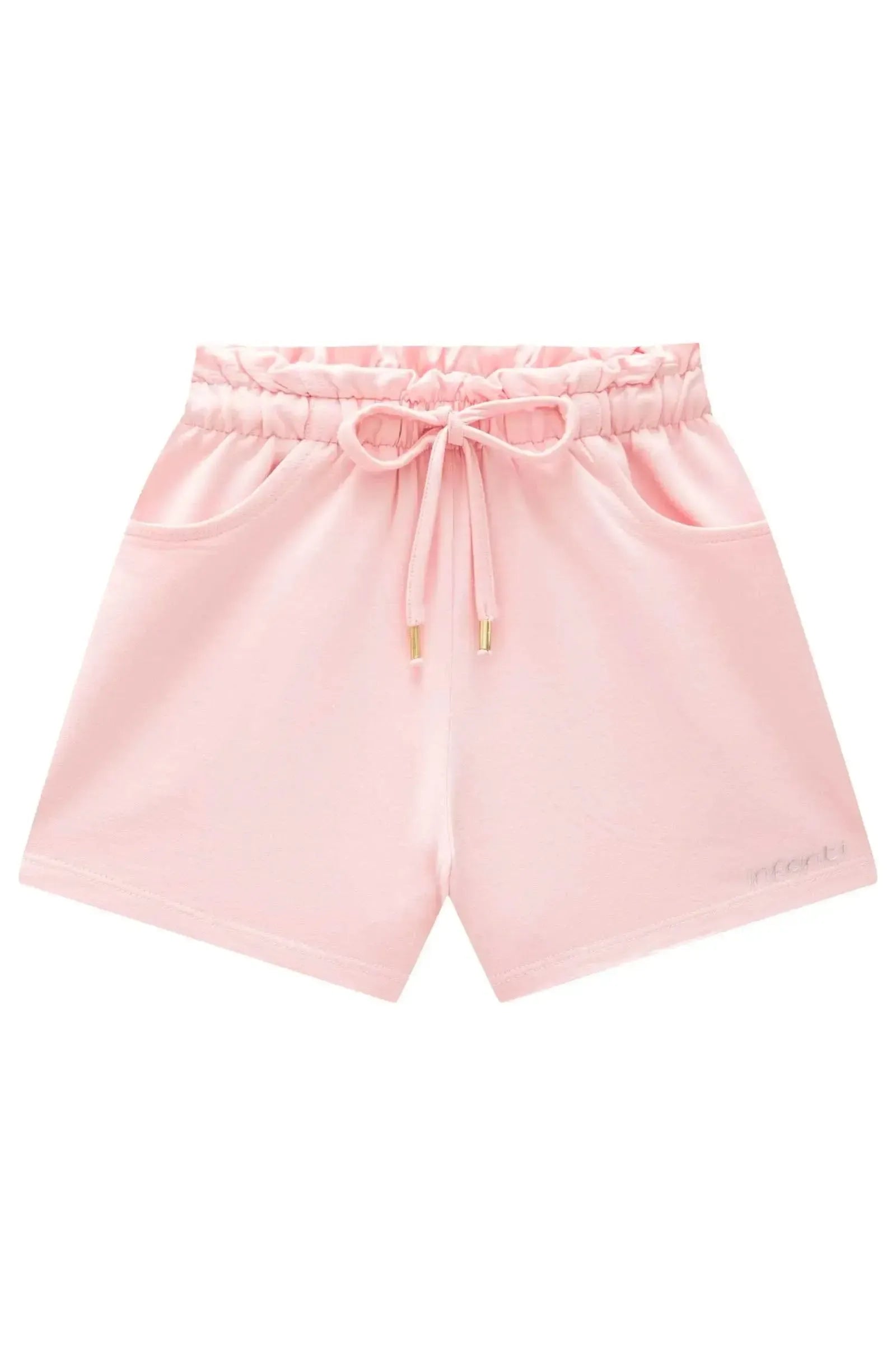 Shorts em Moletom sem Pelúcia 94374 Infanti Infantil Menina
