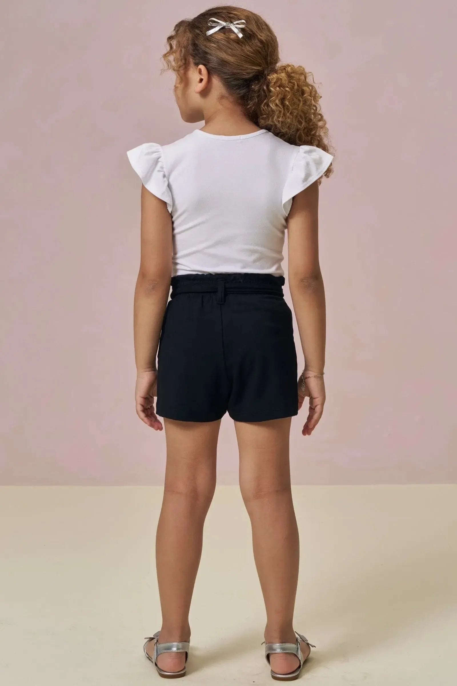 Shorts em Molevisco 95761 Infanti Infantil Menina