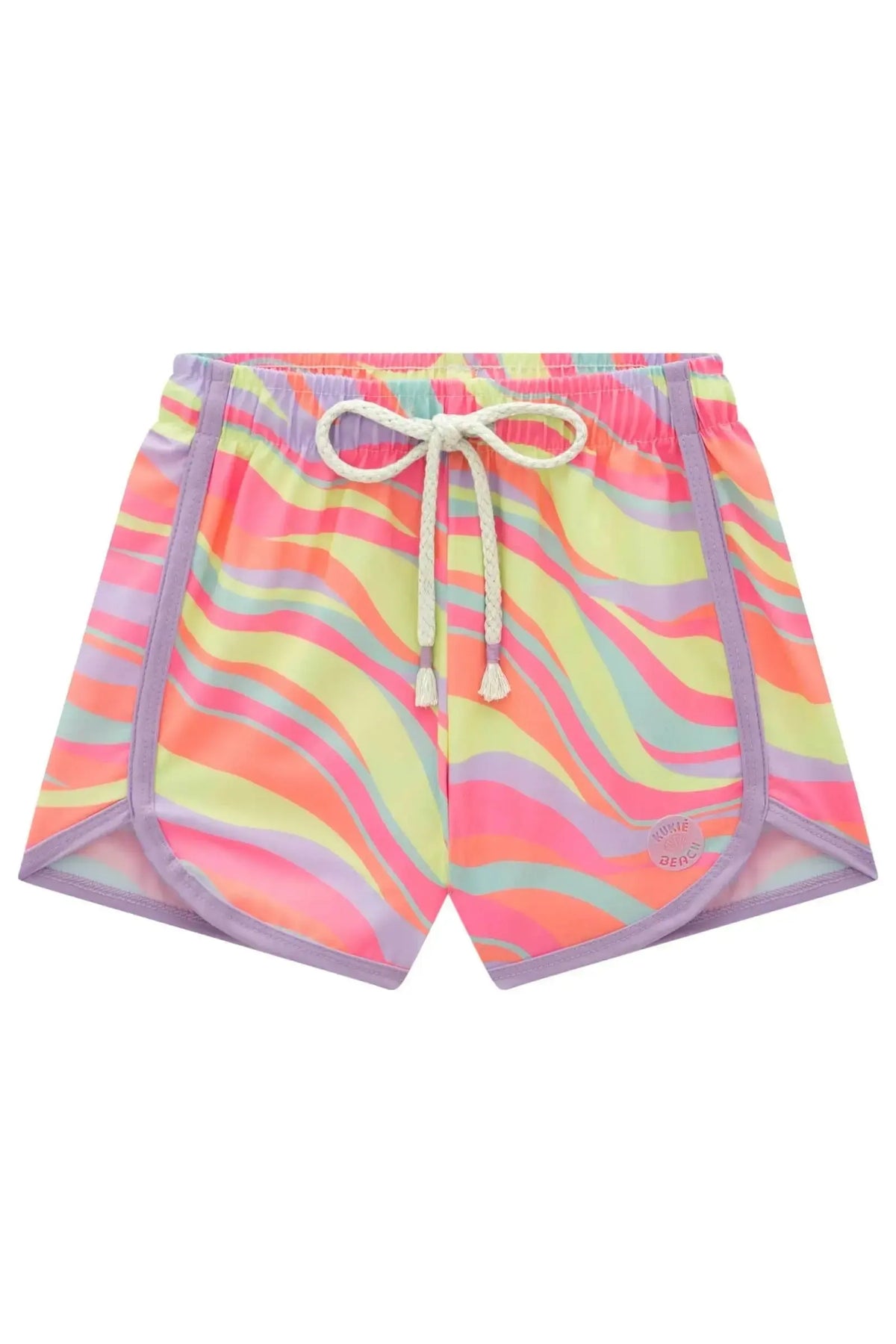 Shorts em Nylon com Elastano 99003 Kukiê Infantil Menina