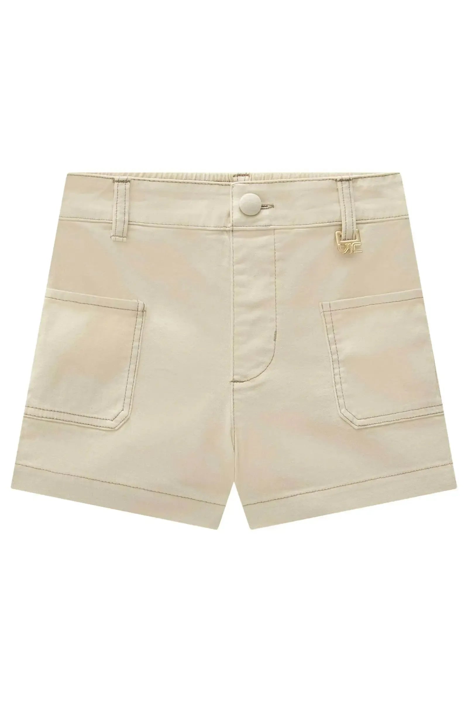 Shorts em Sarja com Elastano 94609 Vic&Vicky Teen Menina
