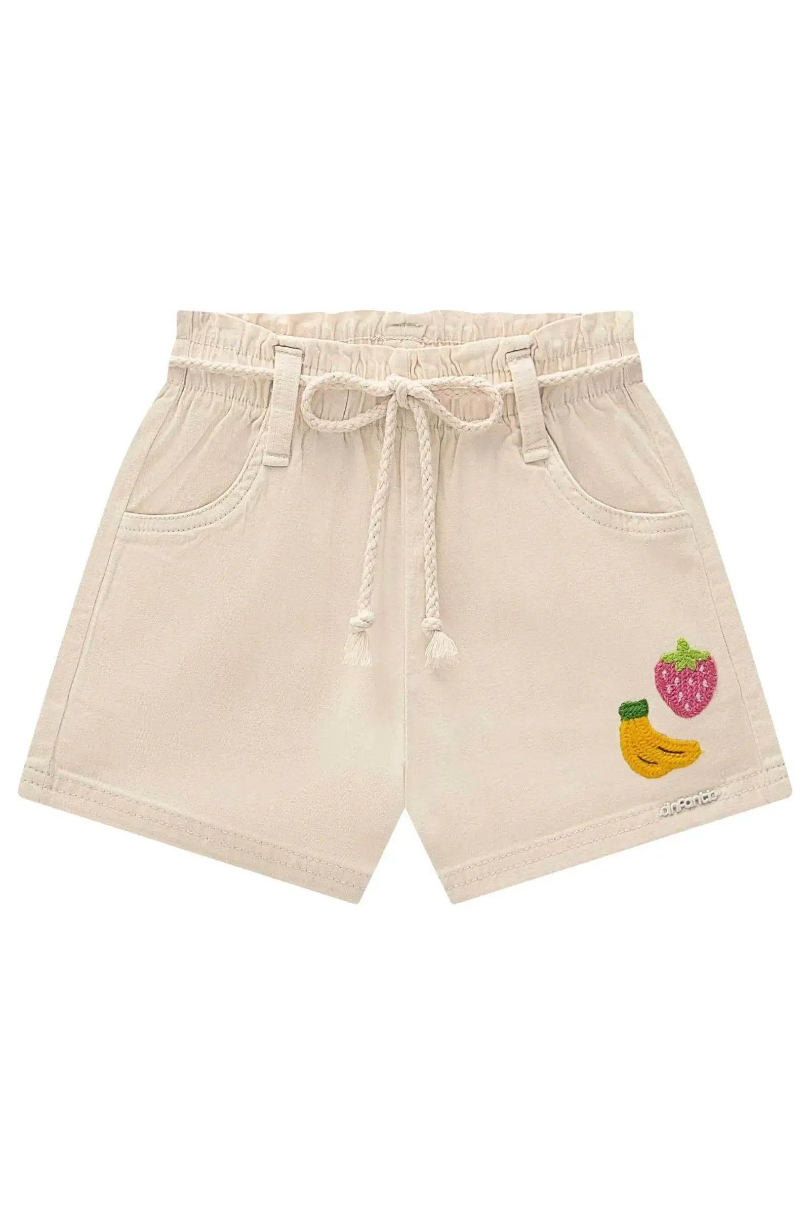 Shorts em Sarja com Elastano 94636 Infanti Infantil Menina