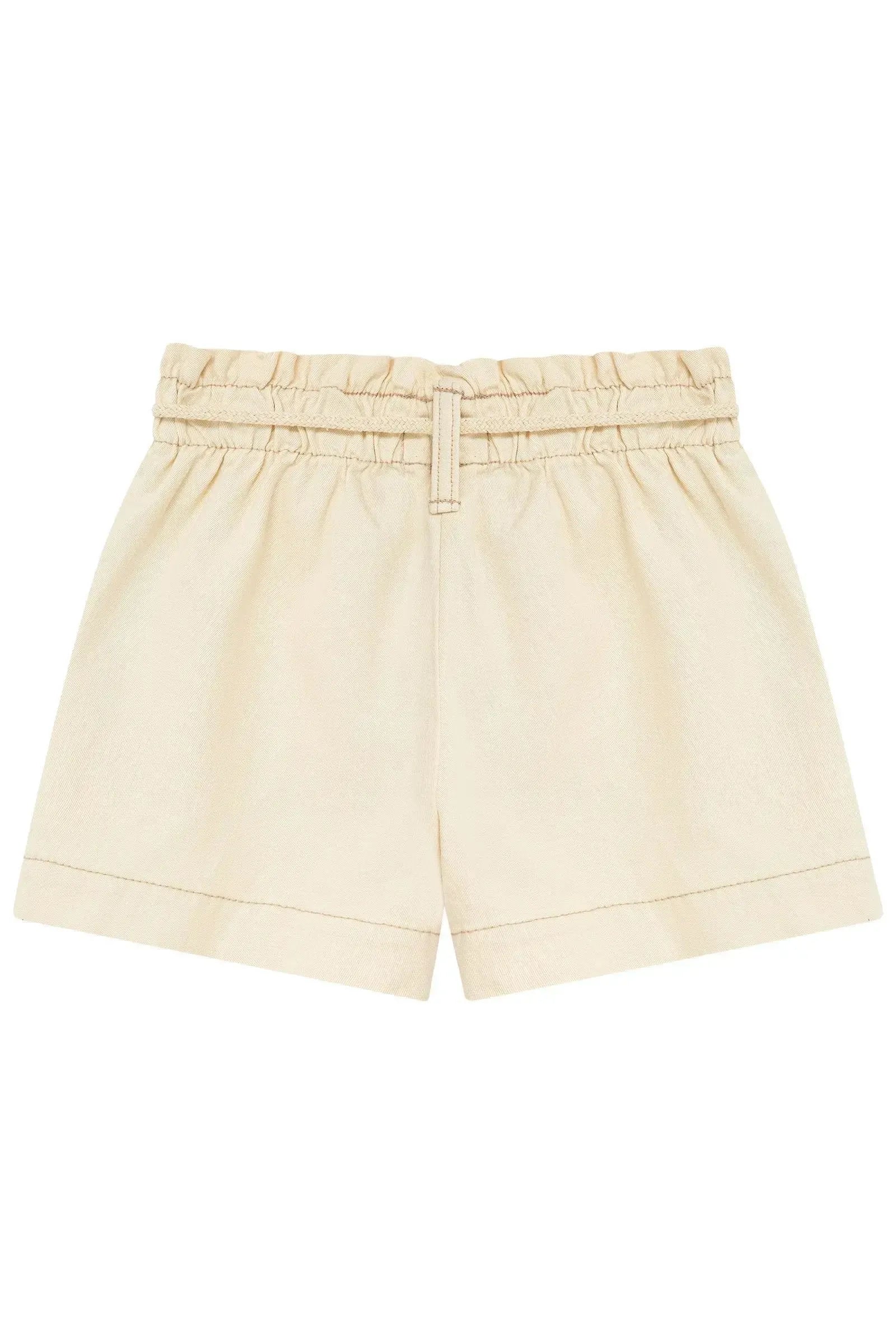 Shorts em Sarja com Elastano 95570 Kukiê Infantil Menina