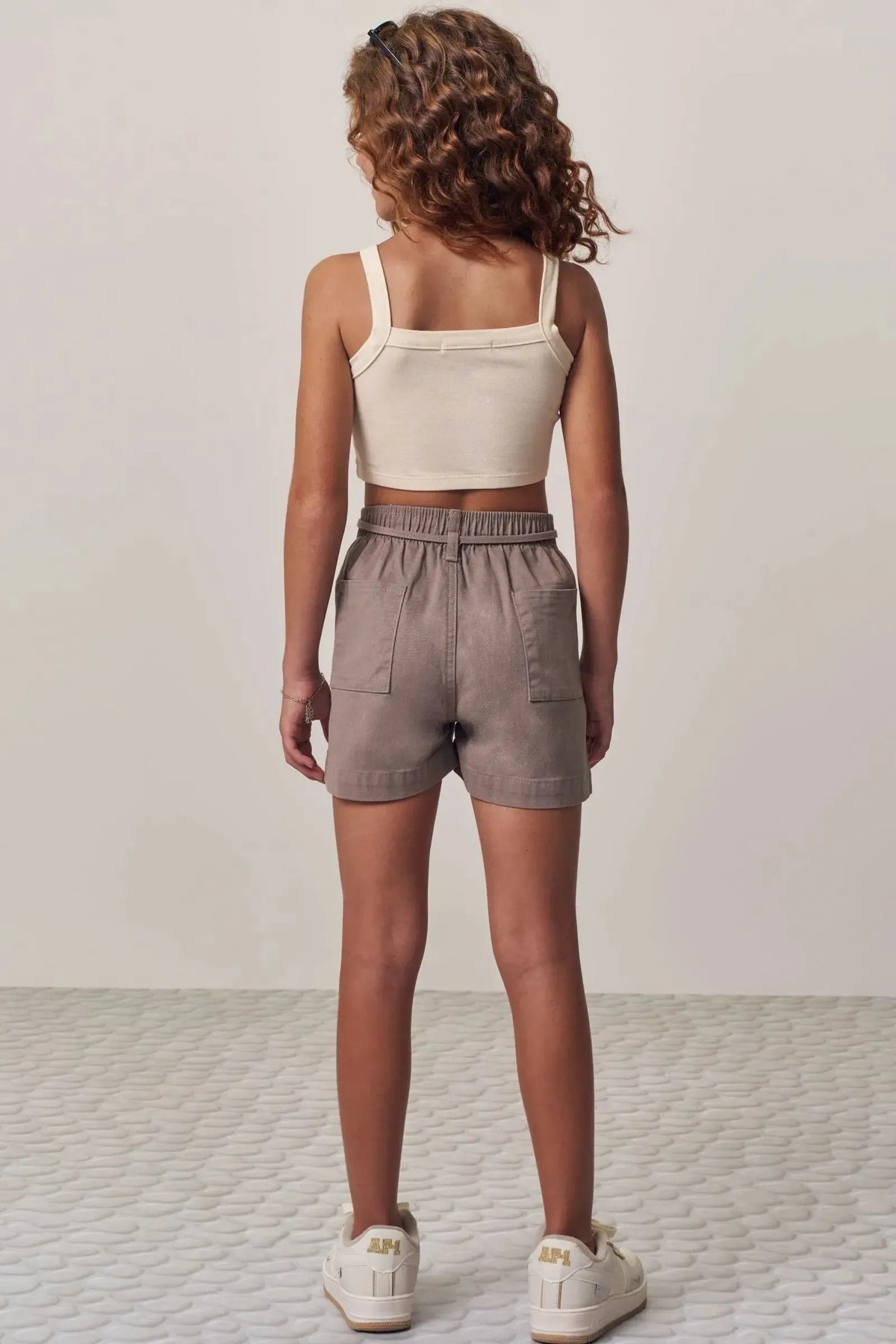 Shorts em Sarja com Elastano 98167 Lilimoon Teen Menina
