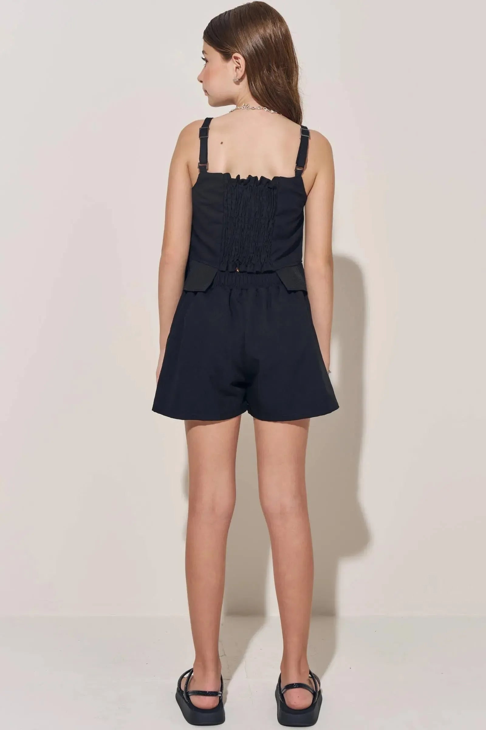 Shorts em Tecido Plano de Viscose 83400 Lilimoon Teen Menina