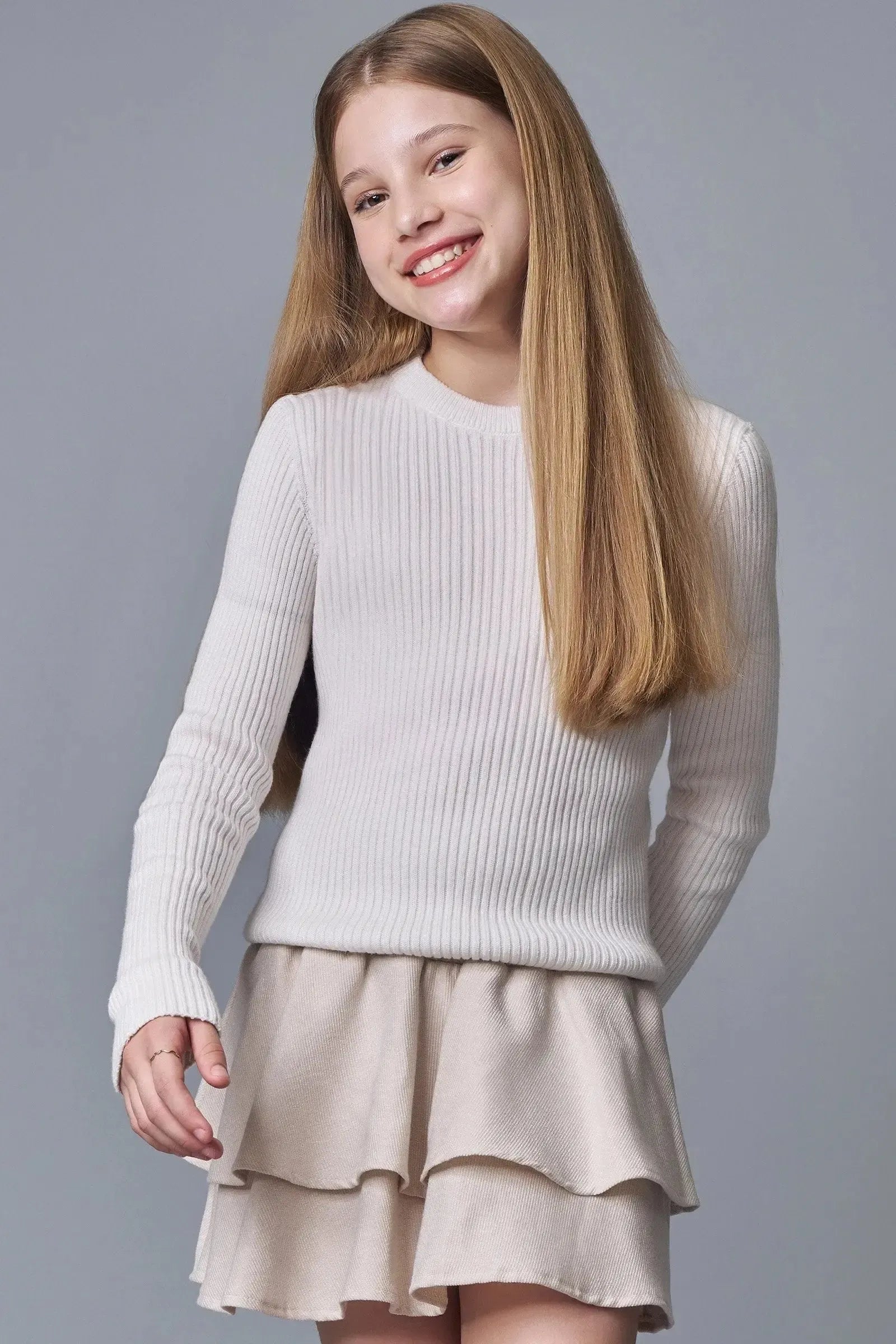Suéter em Tricô Prime 86908 Lilimoon Teen Menina